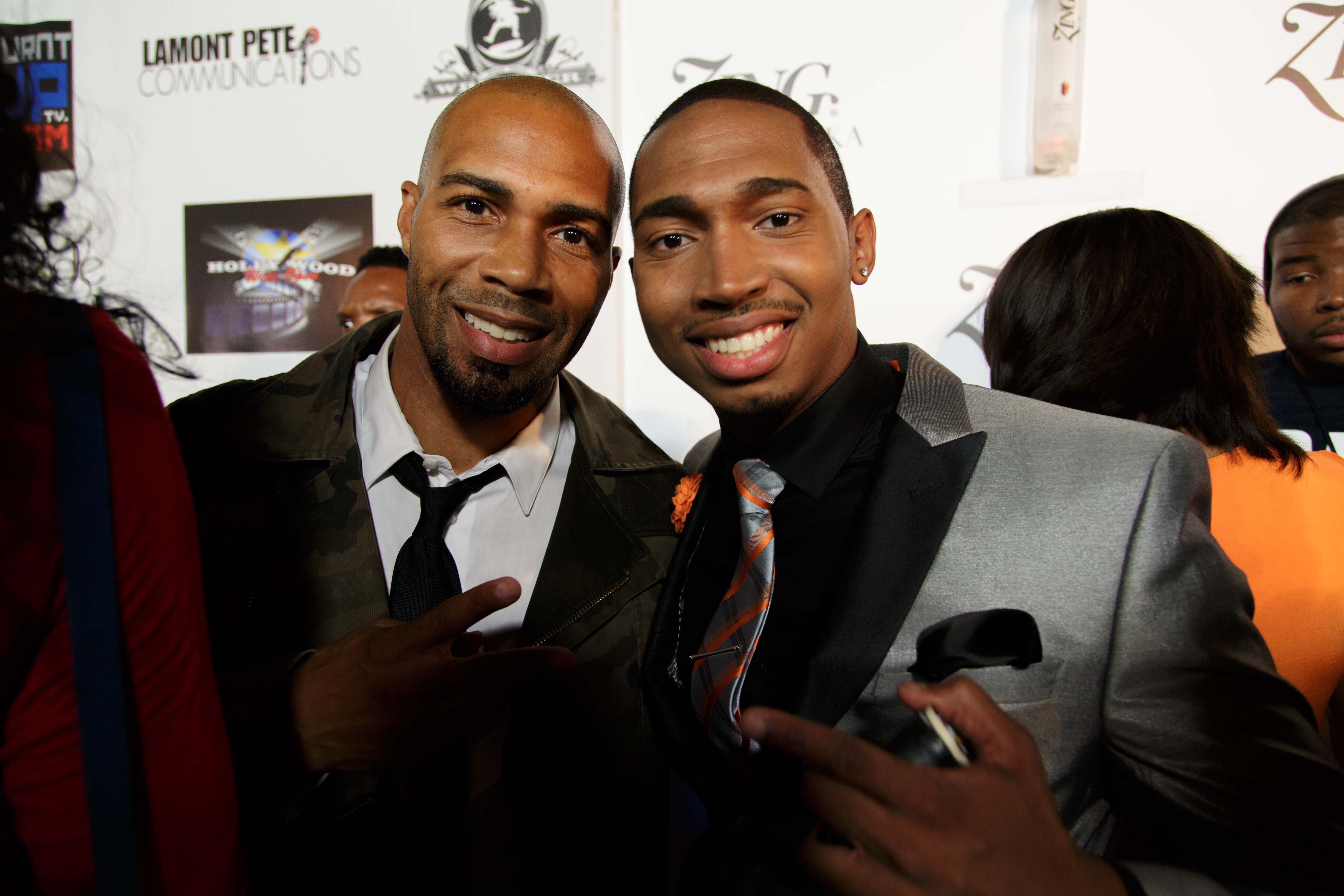 Noel Braham with actor Omari Hardwick.