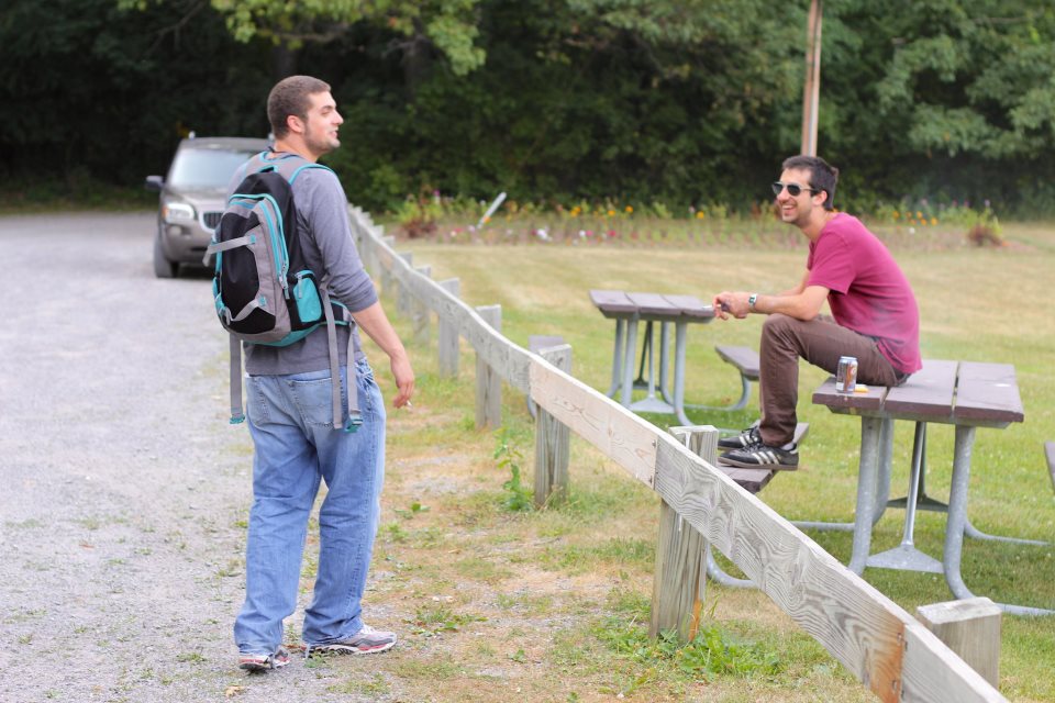 Co-Directors Harrison P. Crown and William G. Utley on set of 