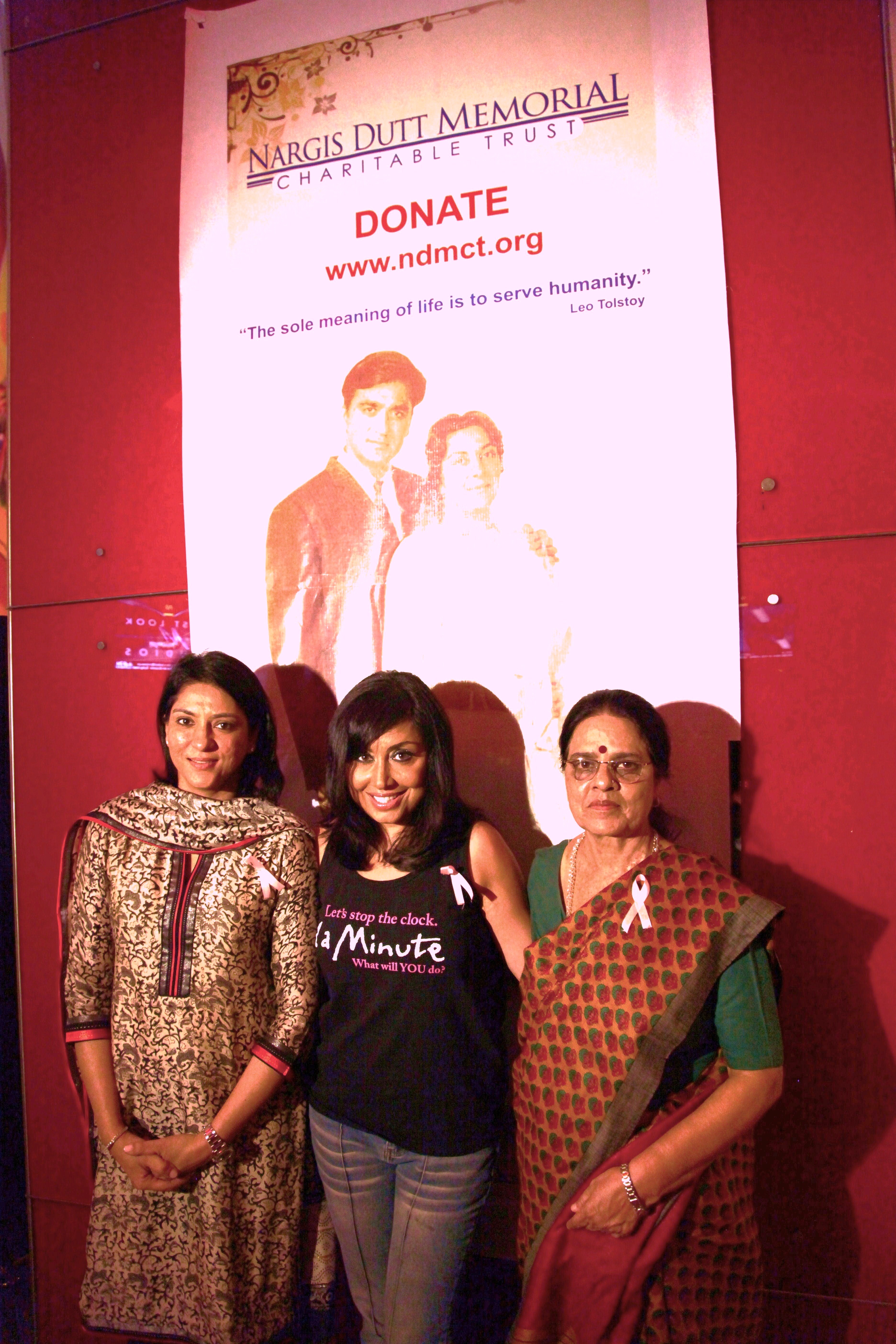 Priya Dutt, Namrata Singh Gujral, Dr. Girija Vyas at the National Commission for Women/Uniglobe partner event.