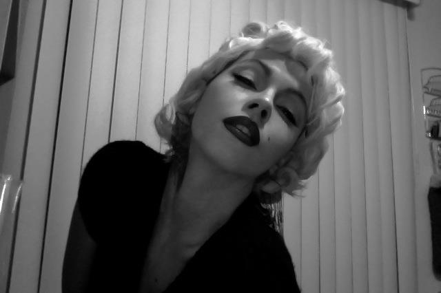 As Marilyn Monroe for a Chekhov Studio International class performance.