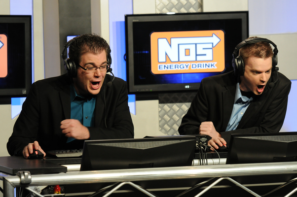 Casting live at MLG Providence. JP McDaniel (left) and Mike 