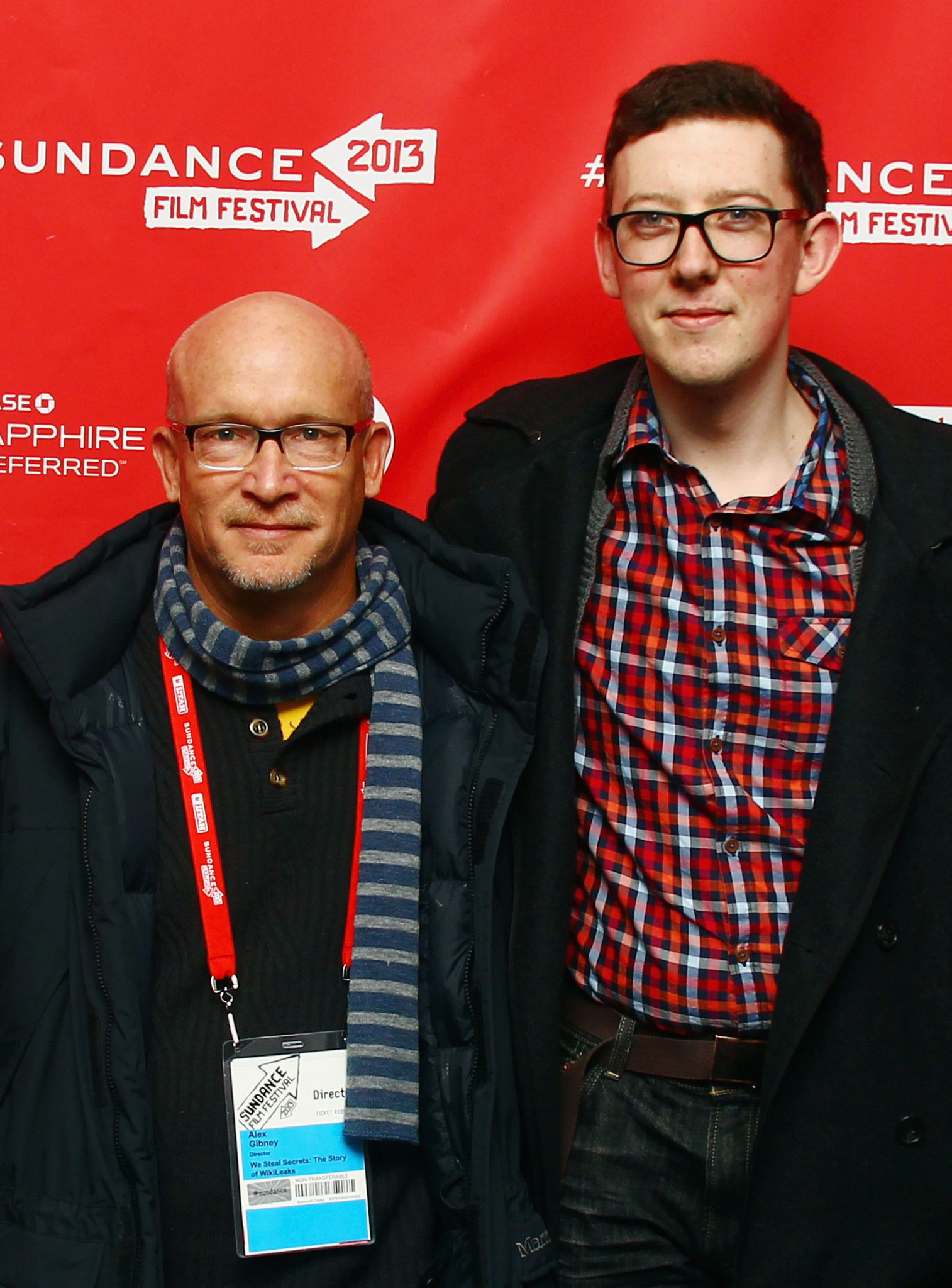 Alex Gibney and James Ball at event of We Steal Secrets: The Story of WikiLeaks (2013)