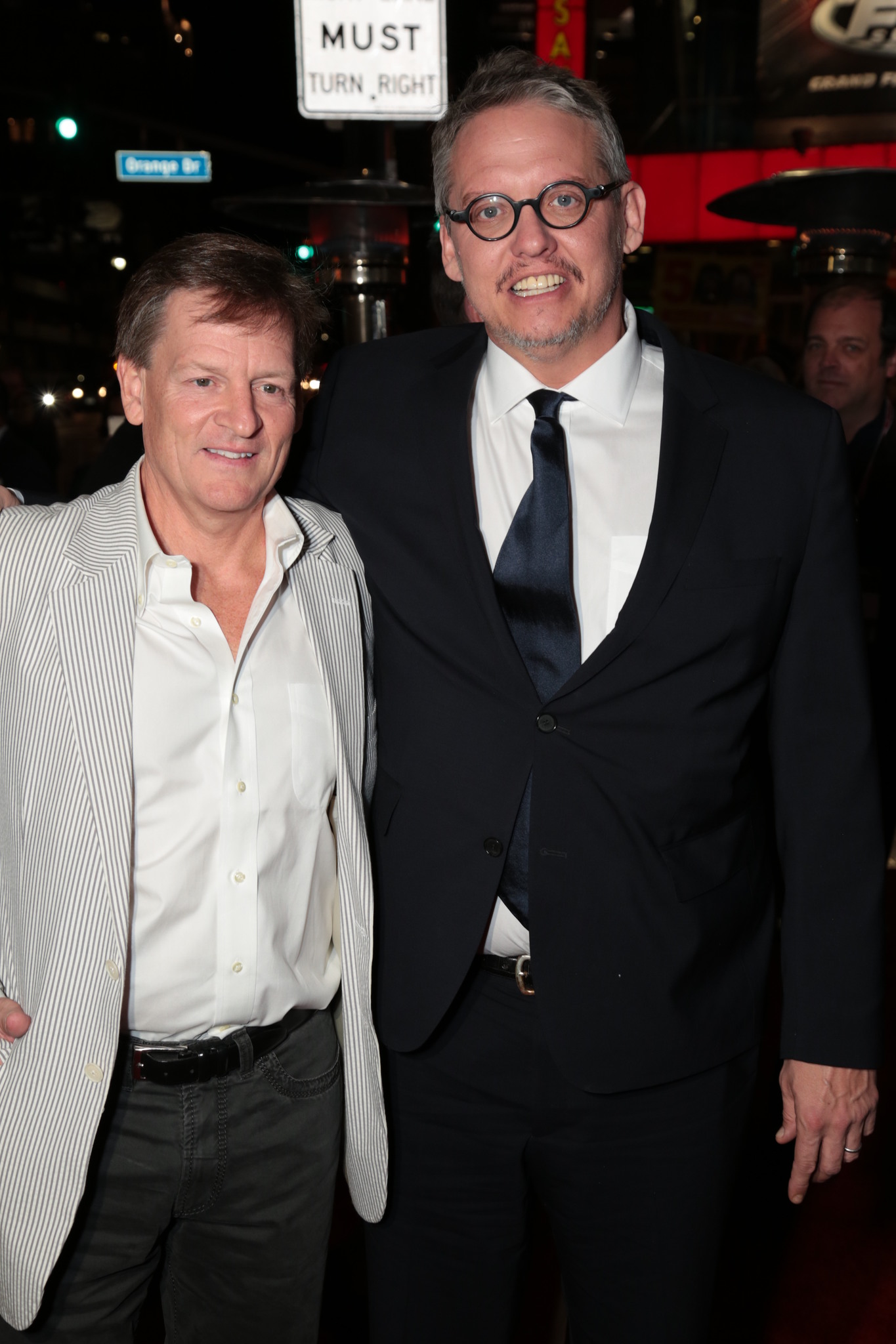 Adam McKay and Michael Lewis at event of Didzioji skola (2015)