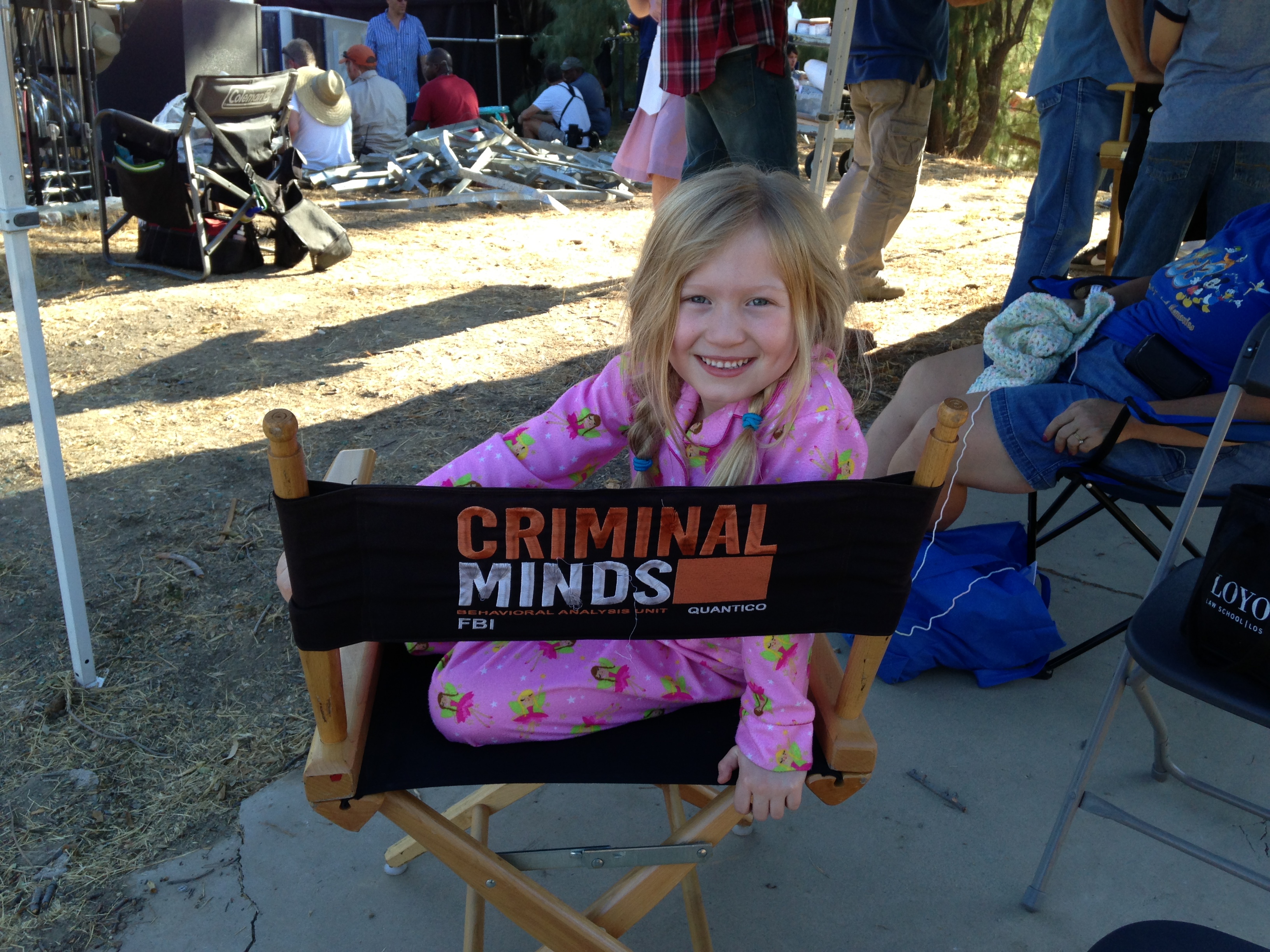 On Criminal Minds set. September 4, 2014