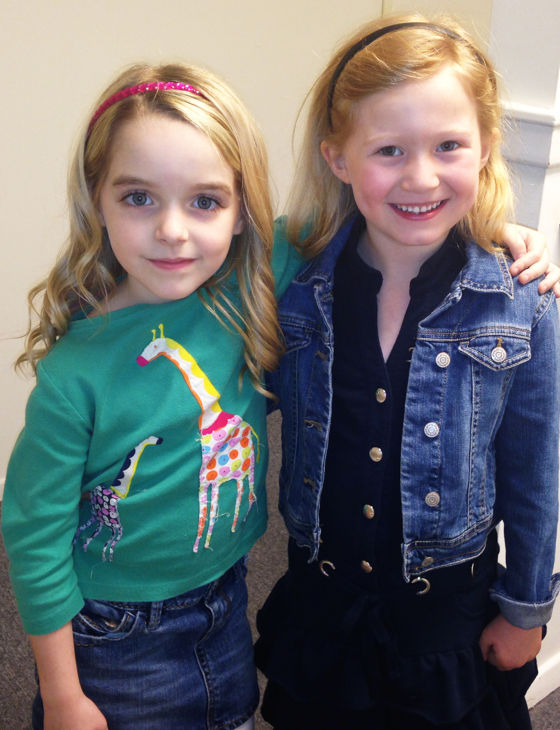 Abigail with Mckenna Grace. February 25, 2014