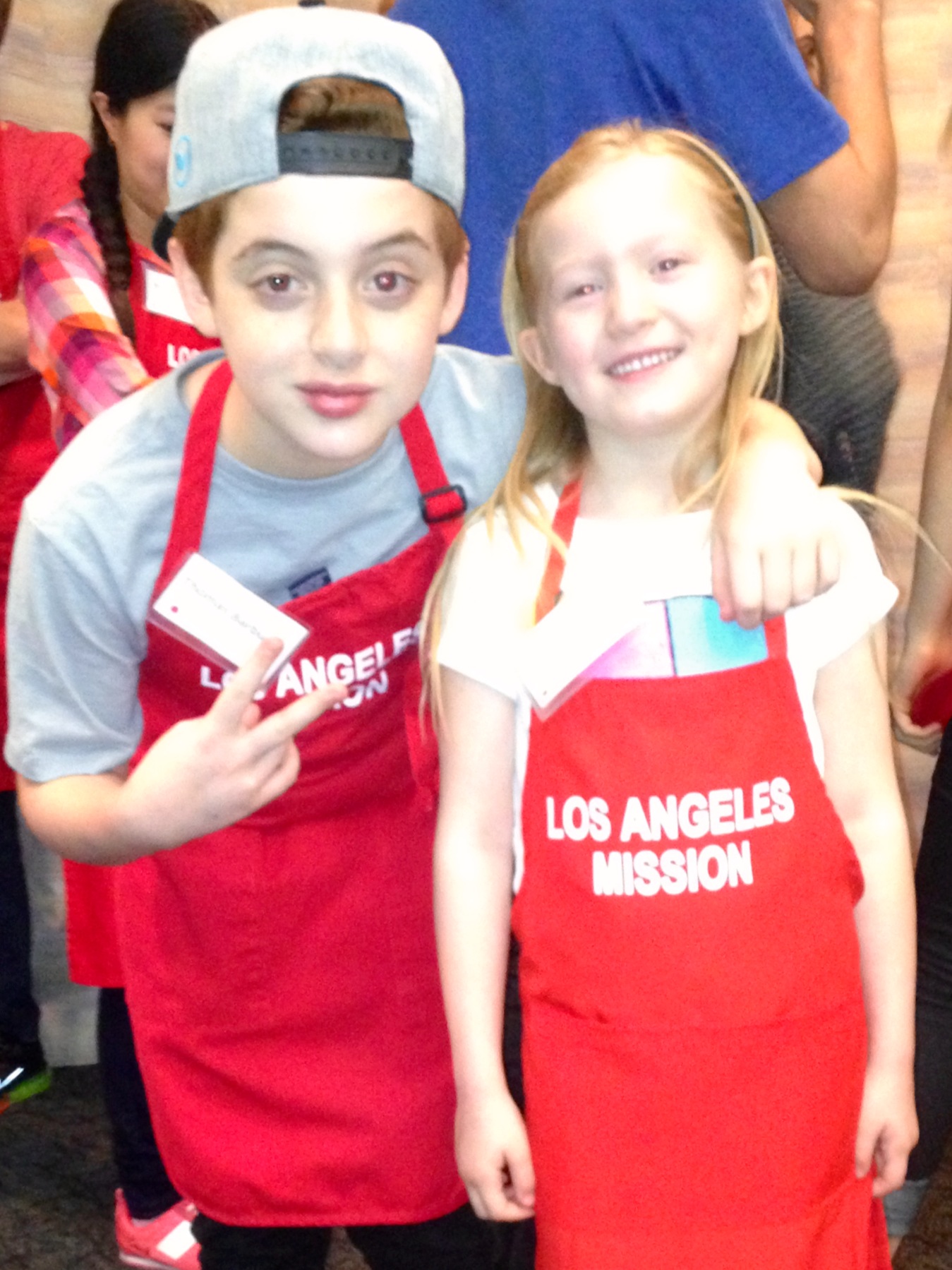 Abigail & Thomas Barbusca. Los Angeles Mission Summer Block Party 2014.