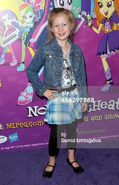 HOLLYWOOD, CA - SEPTEMBER 27: Actress Abigail Zoe Lewis attends the premiere of Hasbro Studios' 'My Little Pony Equestria Girls Rainbow Rocks' at the TCL Chinese 6 Theatres on September 27, 2014 in Hollywood, California.