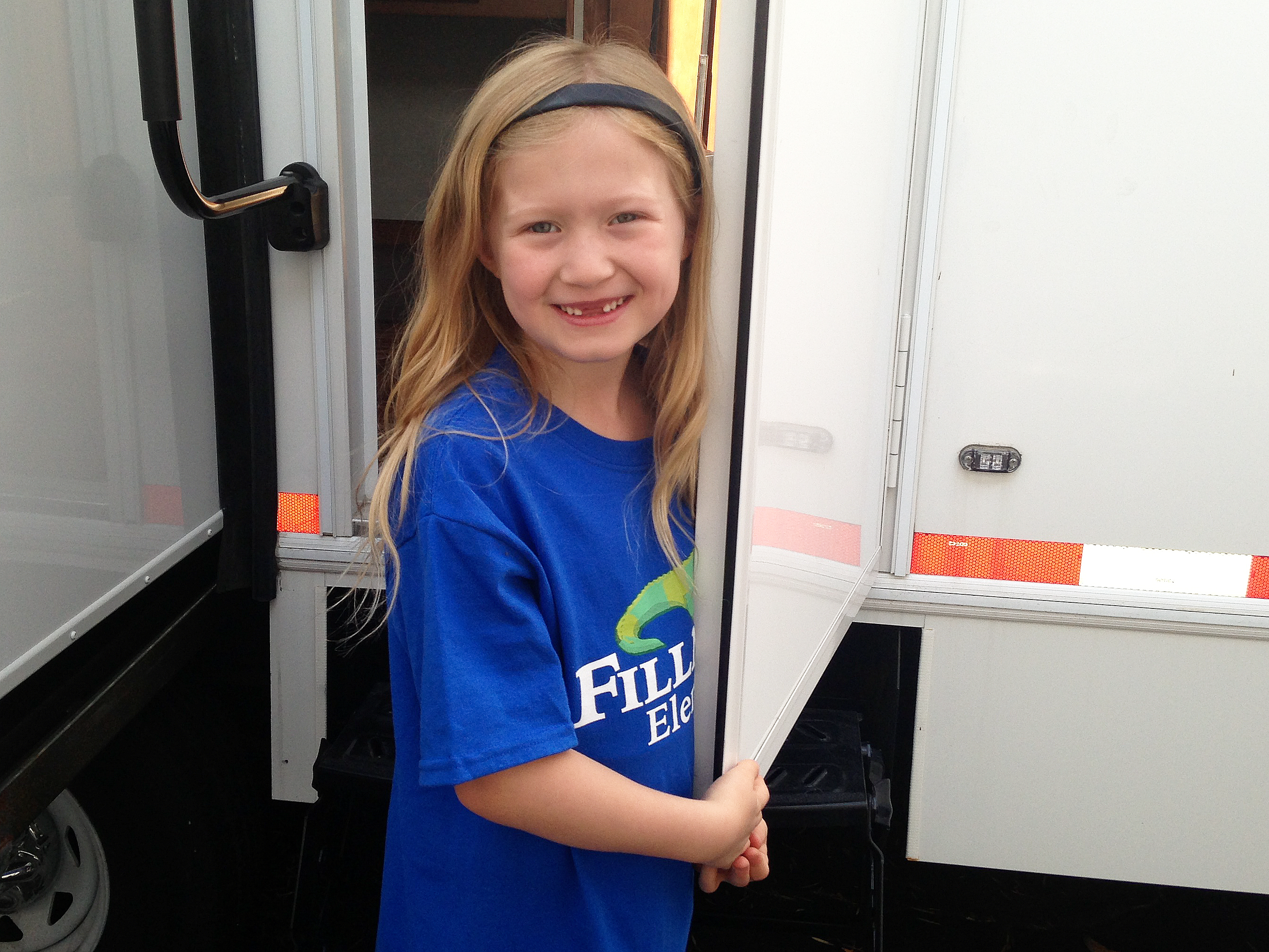 Abigail on set of 