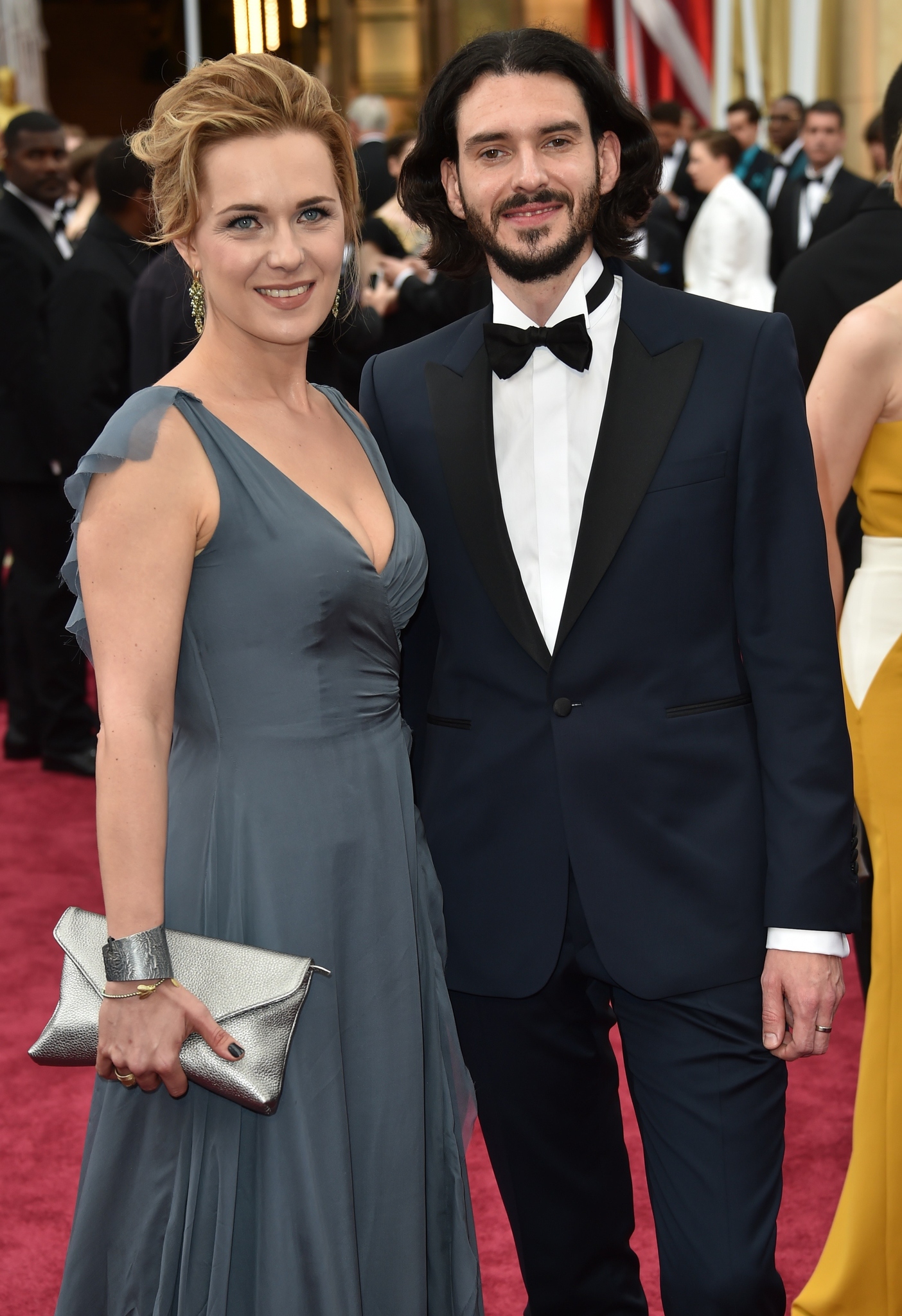 Tomasz Sliwinski and Magda Hueckel at event of The Oscars (2015)