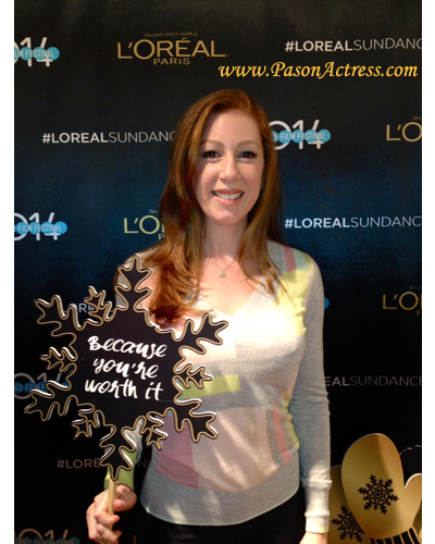 Redhead Actress Pason, Loreal, Sundance Film Festival Red Carpet