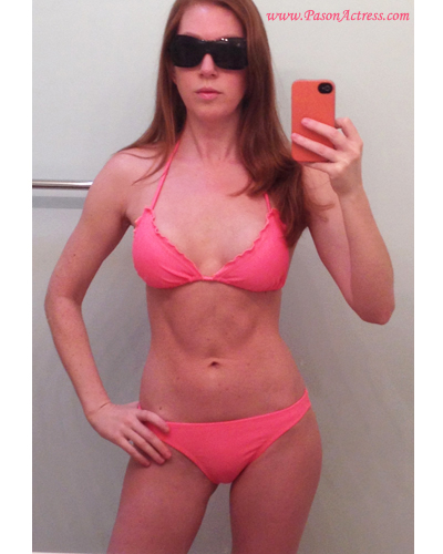Pason Redhead Actress Pink Bikini