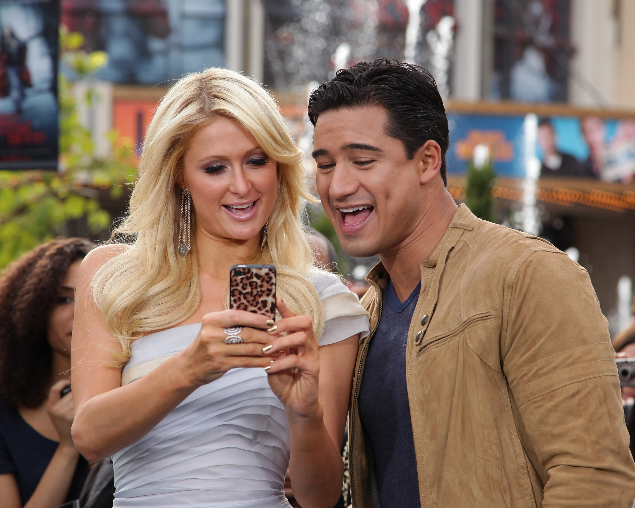 Paris Hilton and Mario Lopez