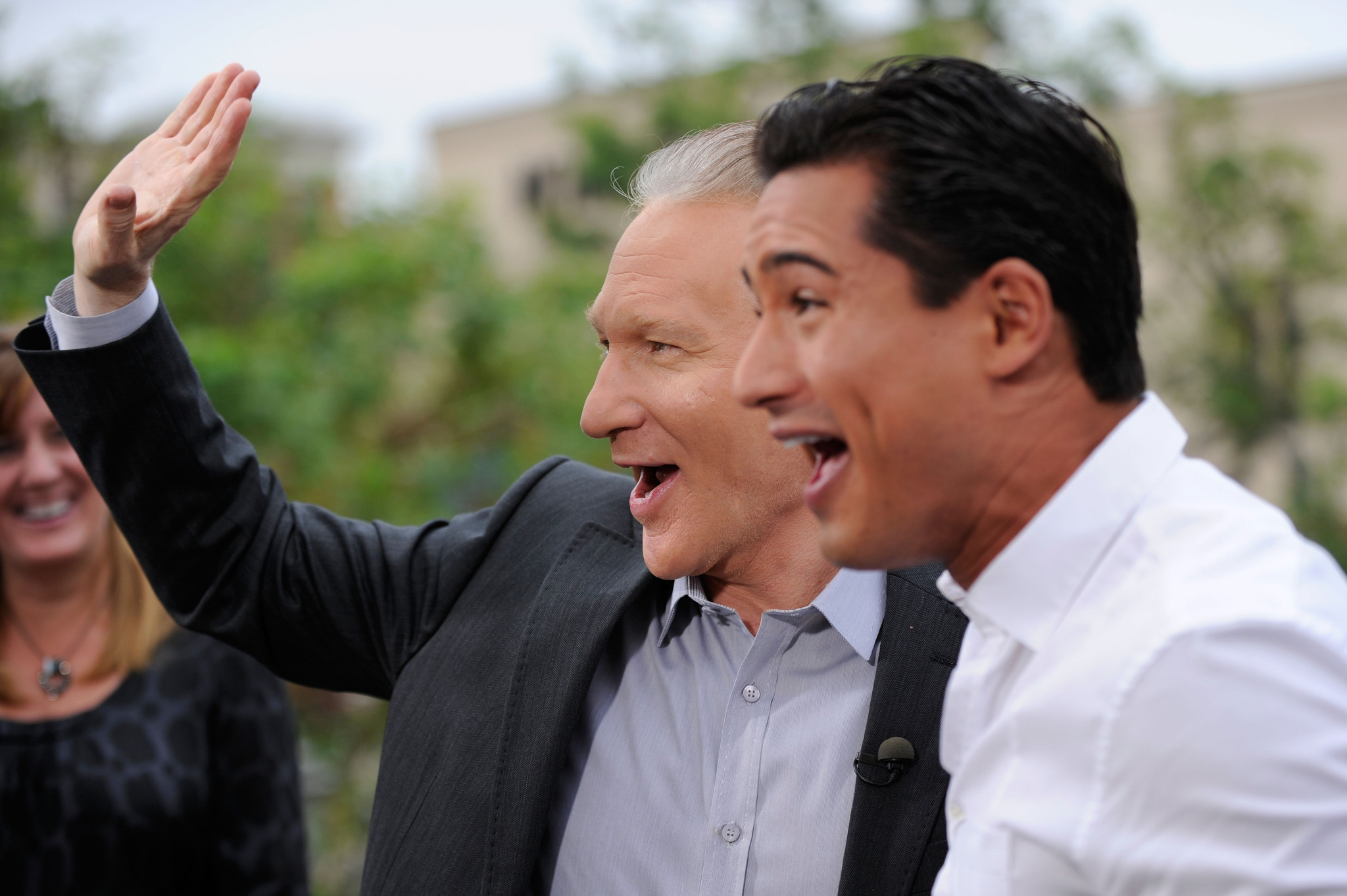 Bill Maher and Mario Lopez