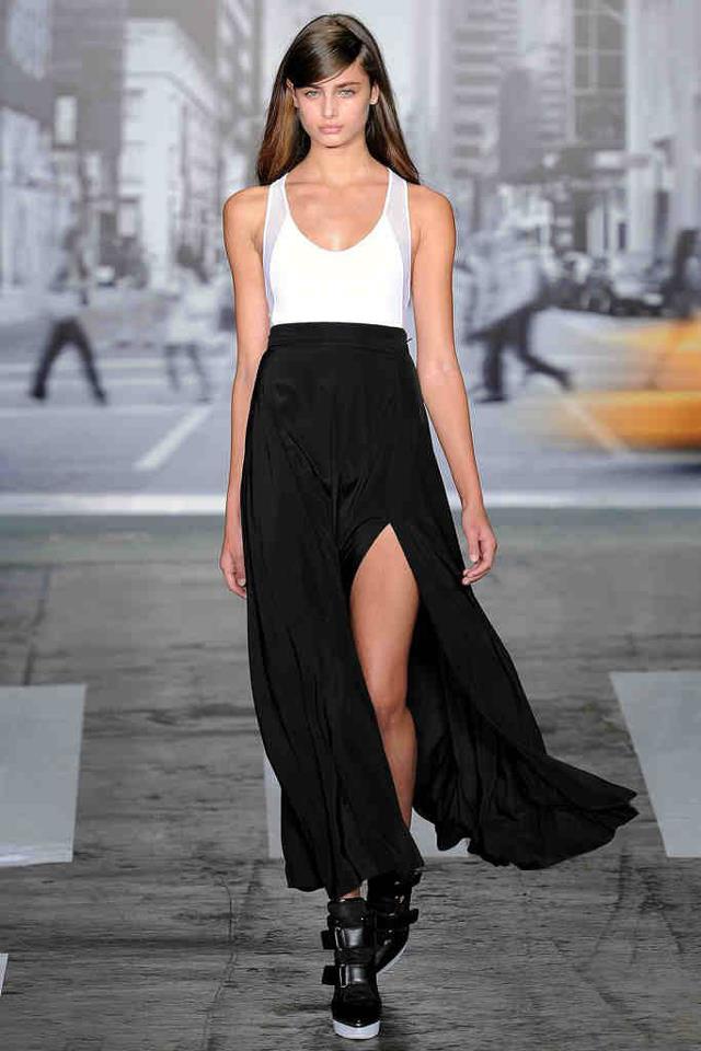 Taylor Marie Hill for DKNY, at Mercedes Benz NY Fashion Week