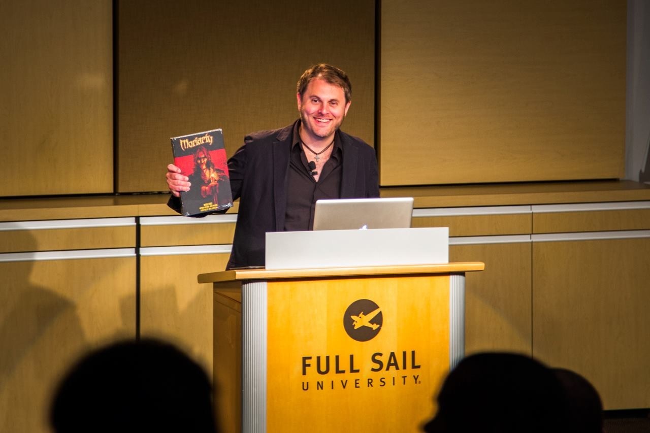 Daniel Corey speaking at Full Sail University's Animation Industry Spotlight 2013.