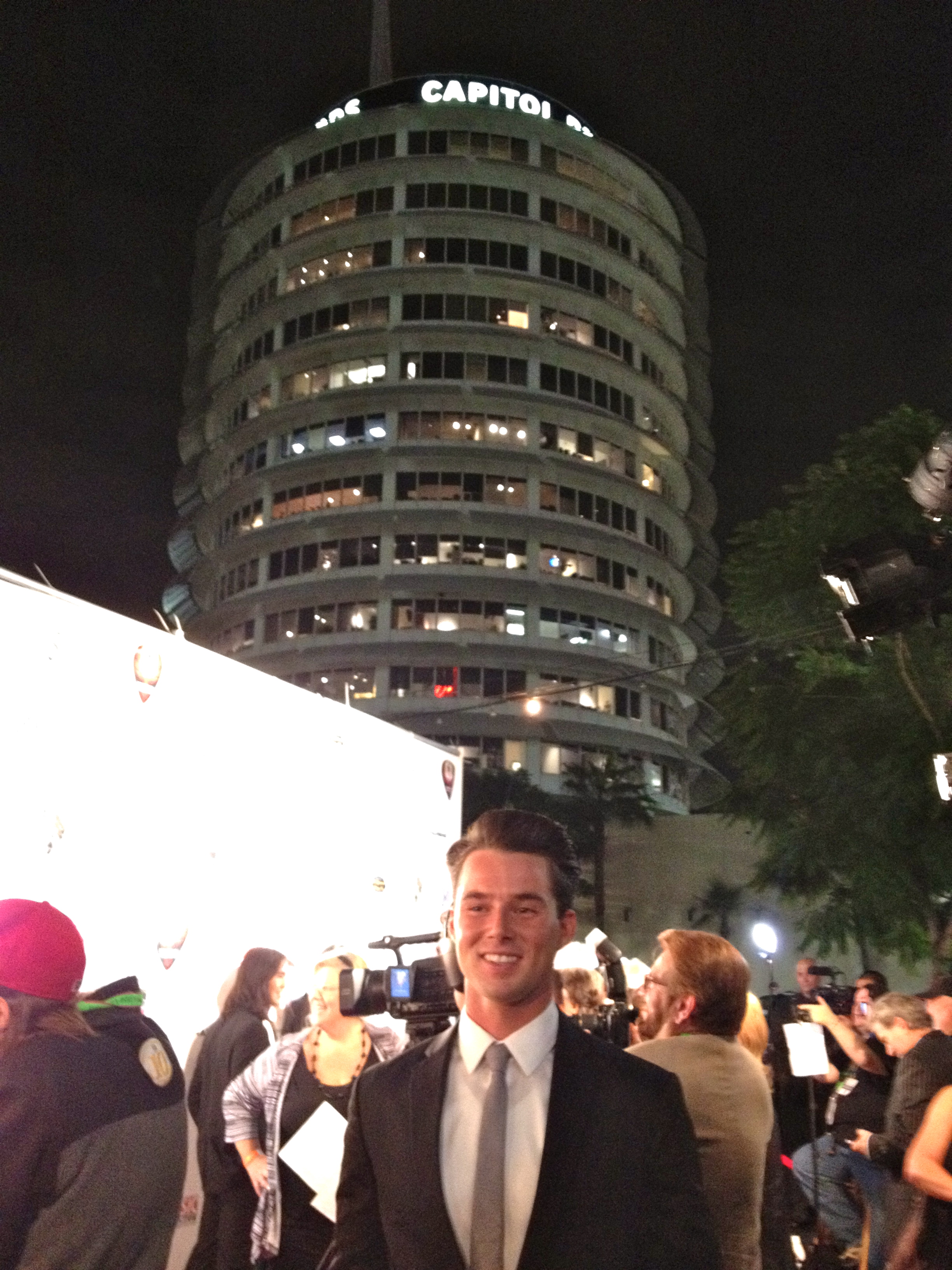 Josh Pierce on the red carpet in Los Angeles, CA. Capitol Records.