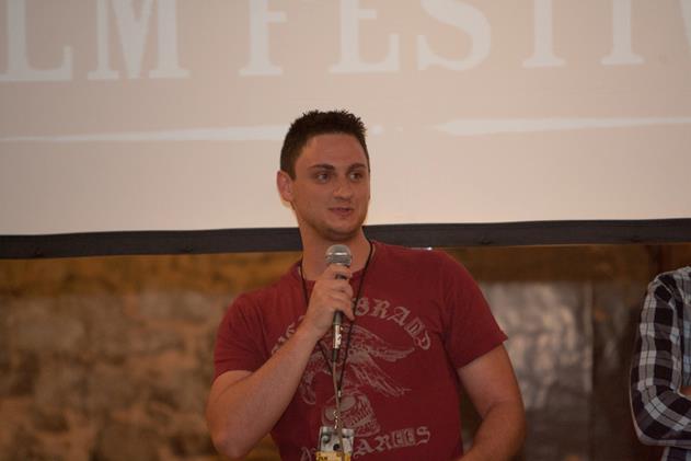 James Morris during a Q&A session at the Nevada City Film Festival, 2012.