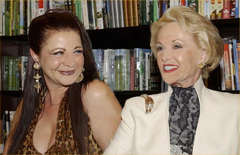 Lynn Santer with Tippi Hedren at the launch of 
