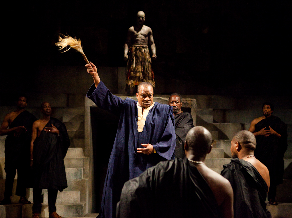 Theo Ogundipe/Soothsayer and Jeffery Kissoon( Julius Caesar)