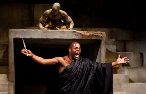 Theo Ogundipe and Patterson Joseph (Julius Caesar)