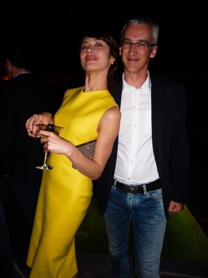 With a friend Olga Kurylenko