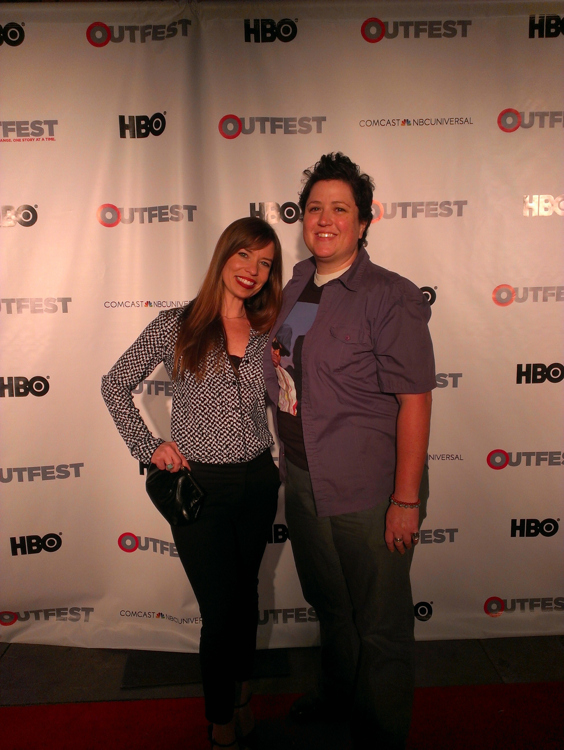 Outfest with the amazing Actress, Jessica Etheridge.