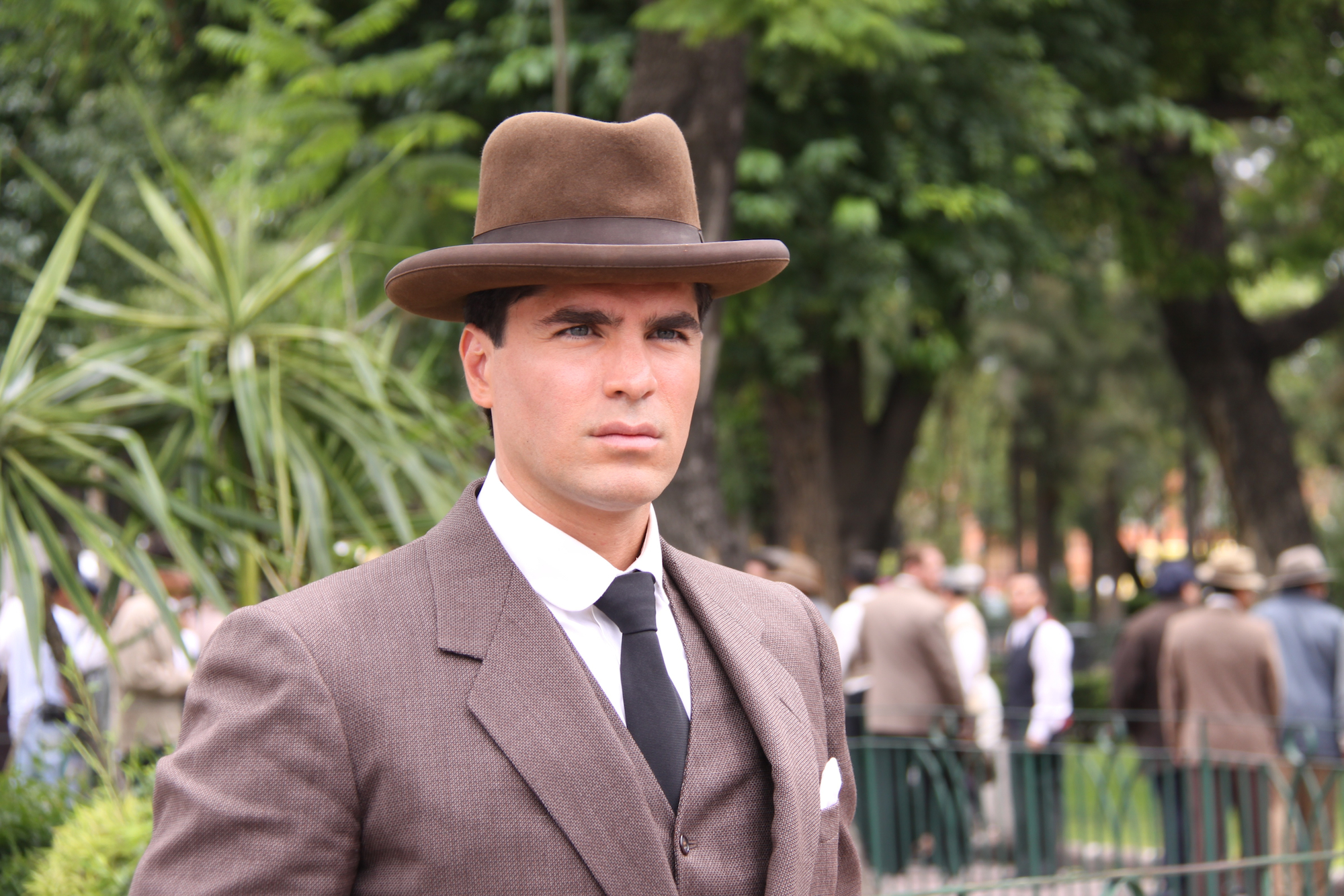 EDUARDO VERASTEGUI, IN THE SET OF THE FILM CRISTIADA.