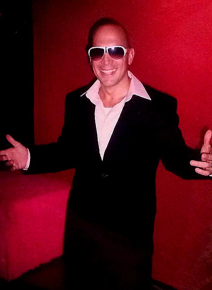 Gilbrando Acevedo, as night club owner Mr. G, in the interactive/improvisational off Broadway play 