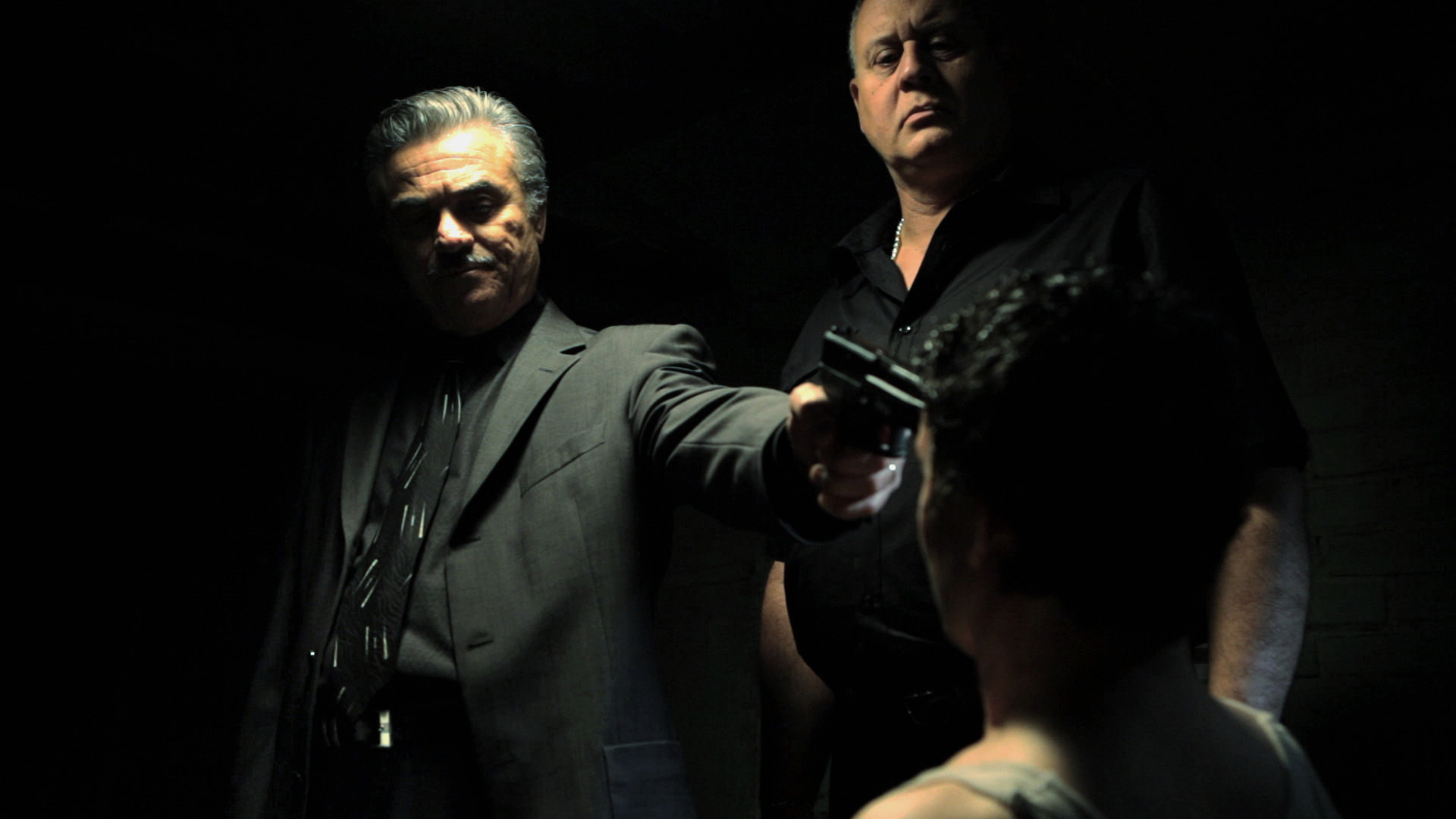 Still of Ces Lombardo (Vincent), Russ Kay (Toothpick Lenny) and Jay Marr (Ira) in Take 38.