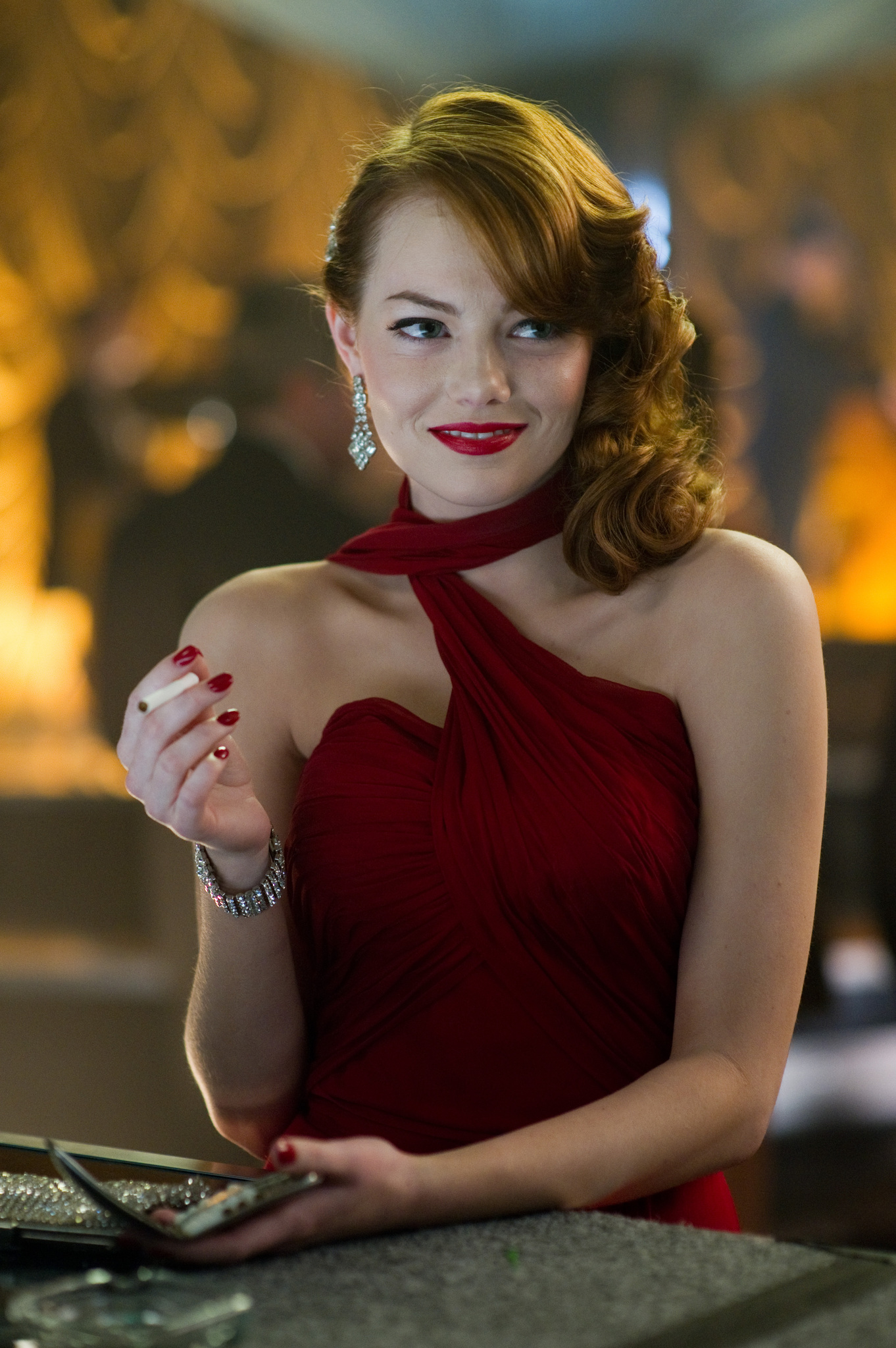 Still of Emma Stone in Gangsteriu medziotojai (2013)