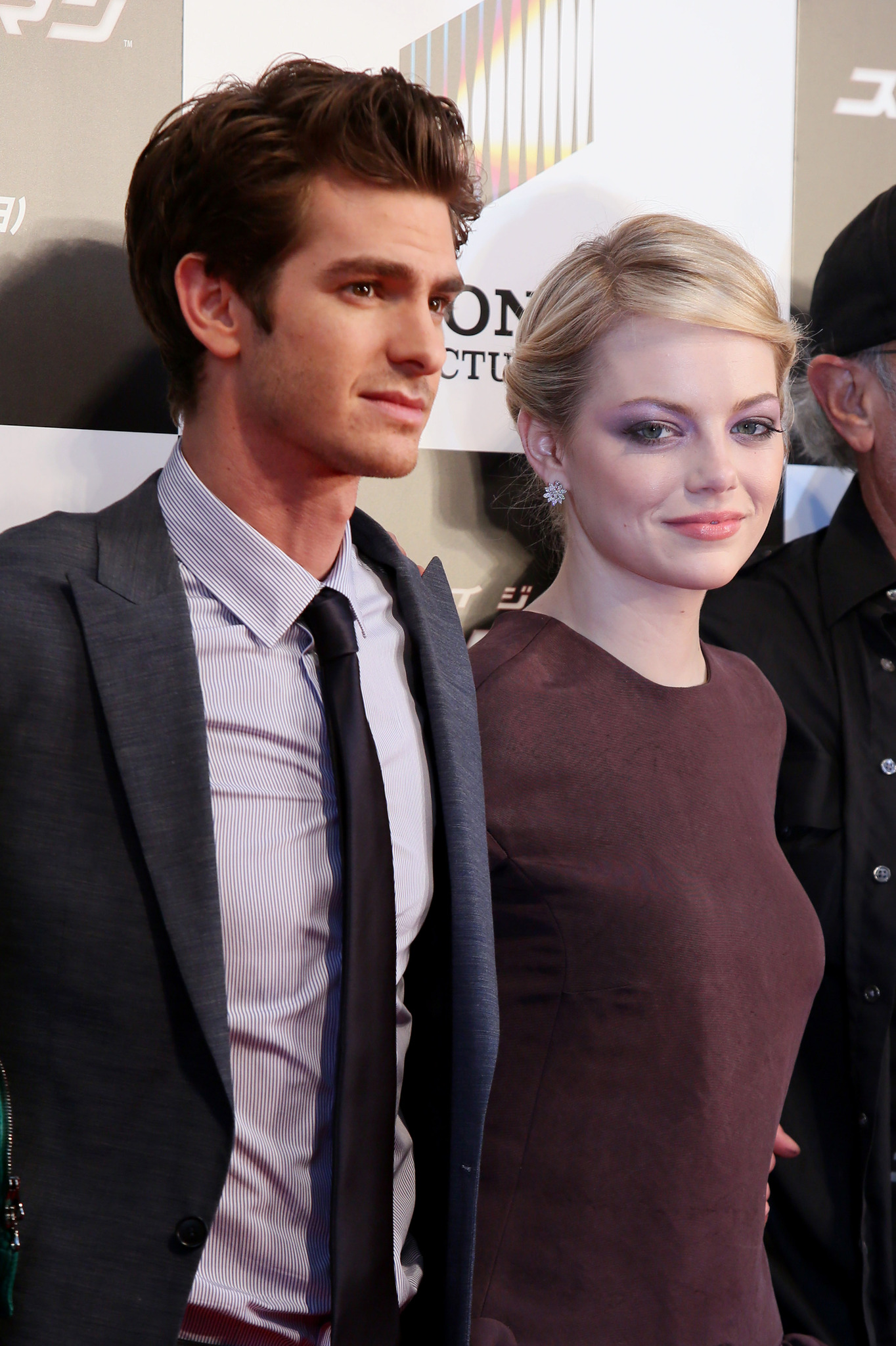 Emma Stone and Andrew Garfield at event of Nepaprastas Zmogus-Voras (2012)