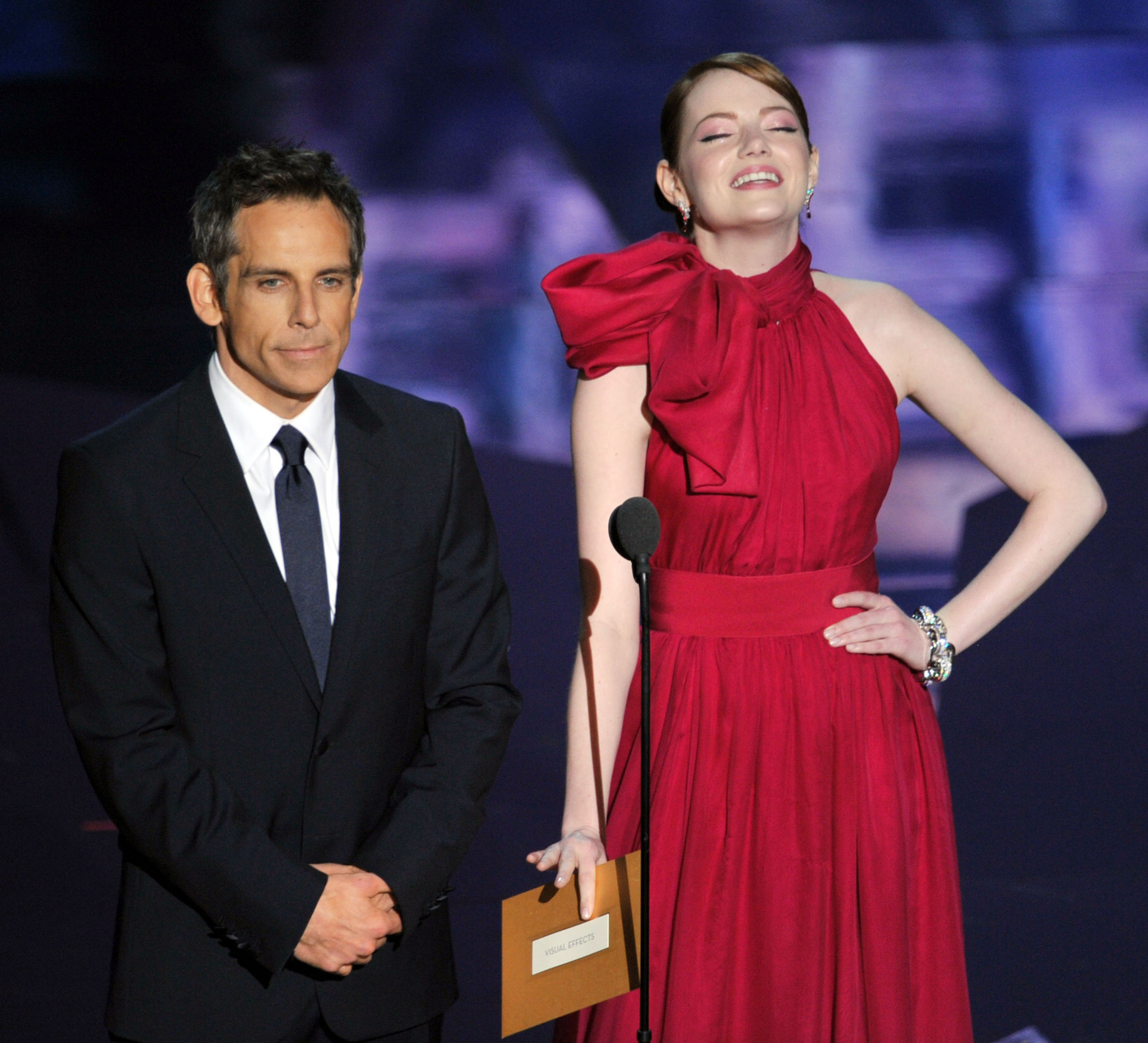 Ben Stiller and Emma Stone