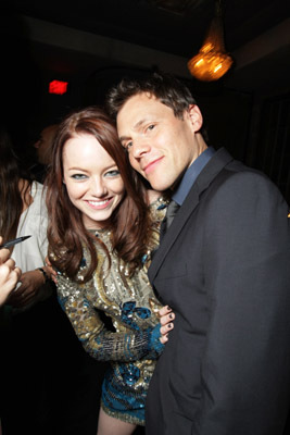 Will Gluck and Emma Stone at event of Easy A (2010)