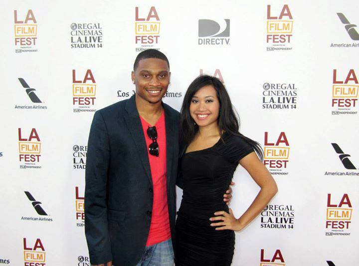 Dawayne Jordan and Deanna Pak at The 2013 LA Film Festival's premiere of Fruitvale Station.