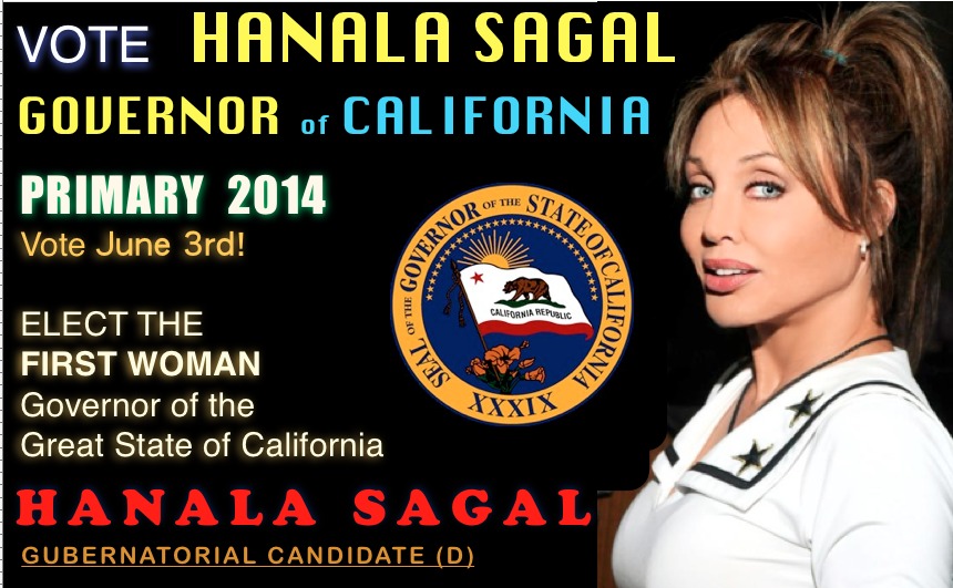 Hanala Sagal, candidate for Governor of California in the June 3, 2014 Primary.