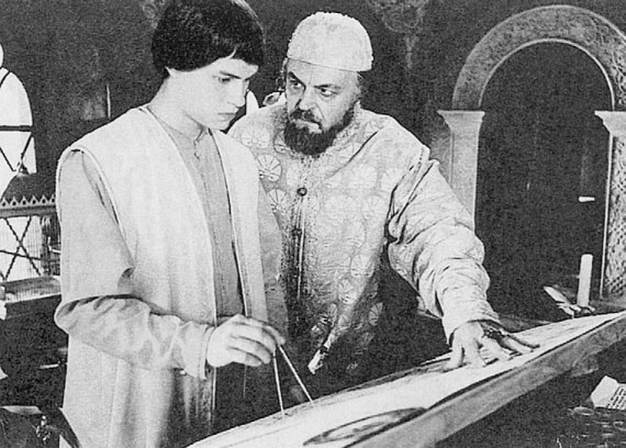 Fedor Bondarchuk and Sergey Bondarchuk. Picture from Boris Godunov (1987).