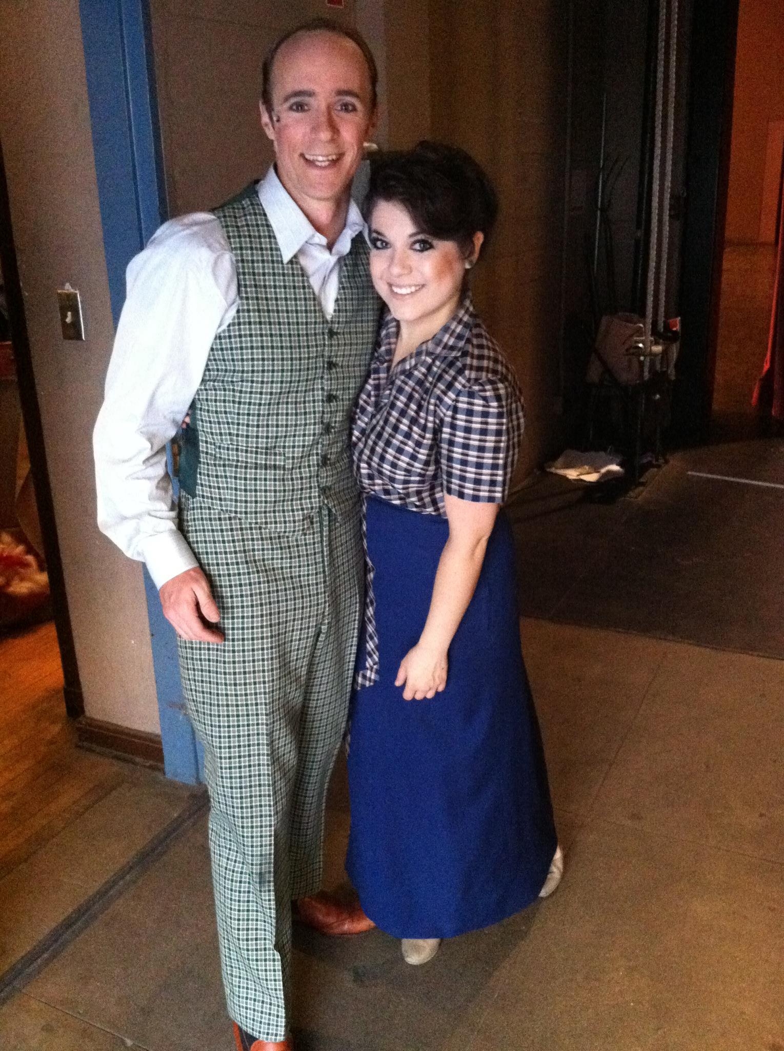 Caitlin Gallogly (r) and Michael James Thatcher starring in The Music Man (2012)