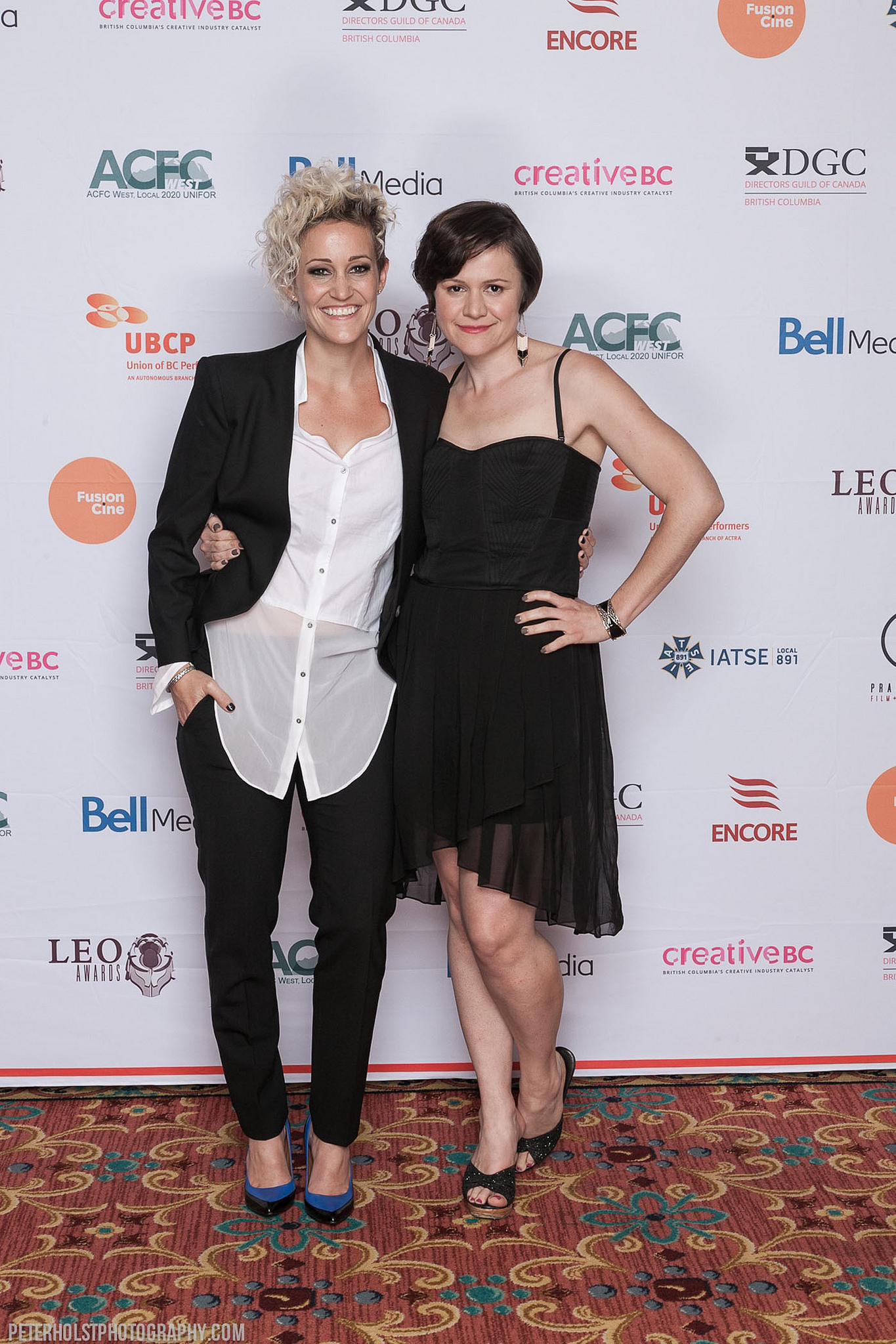 Orsy Szabo with mentor Luvia Petersen at Leo Awards 2014
