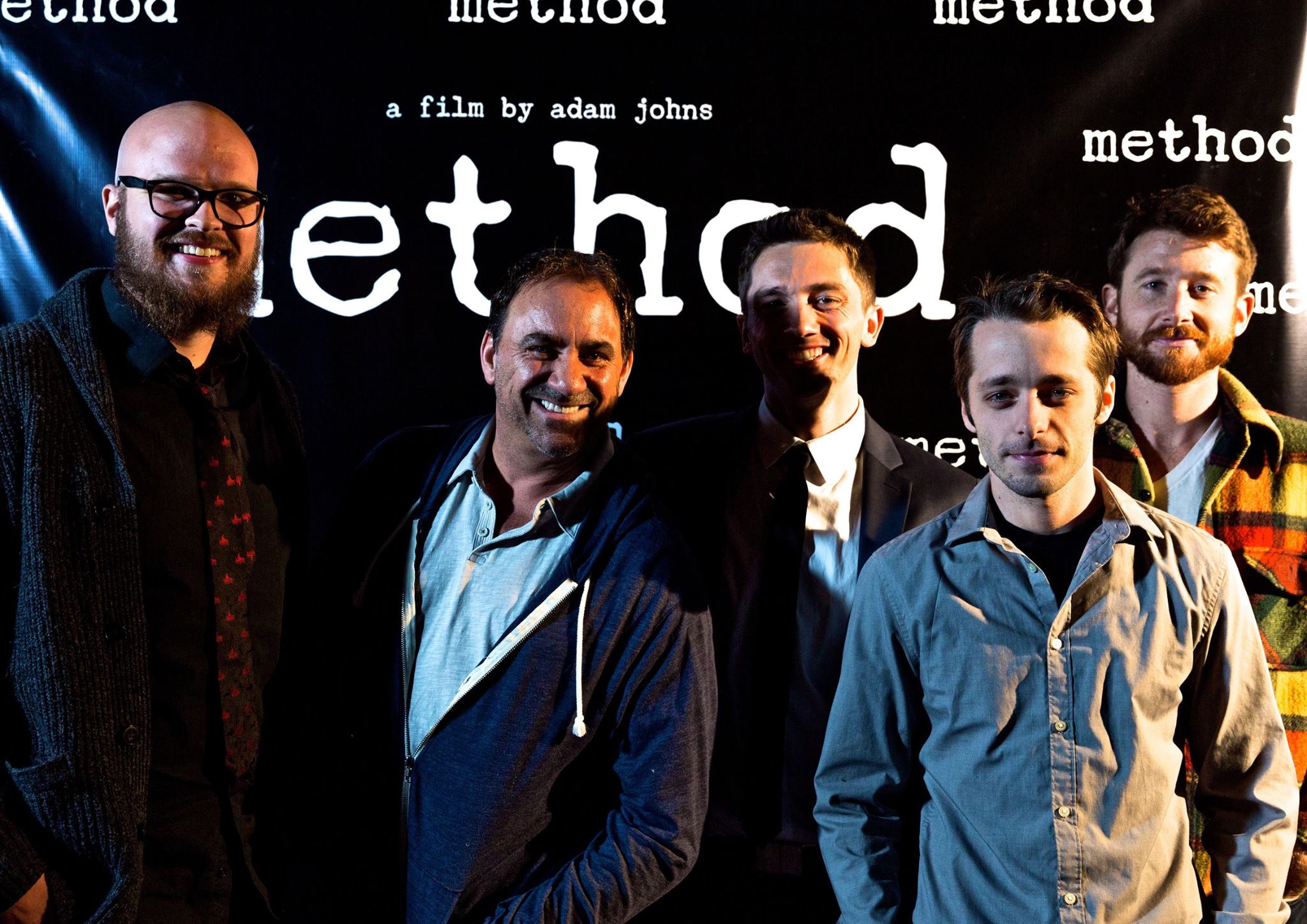 Adams Johns, Chris Degner, Jay Nelson, Ben Adams, and Will Nicol at their screening of Method
