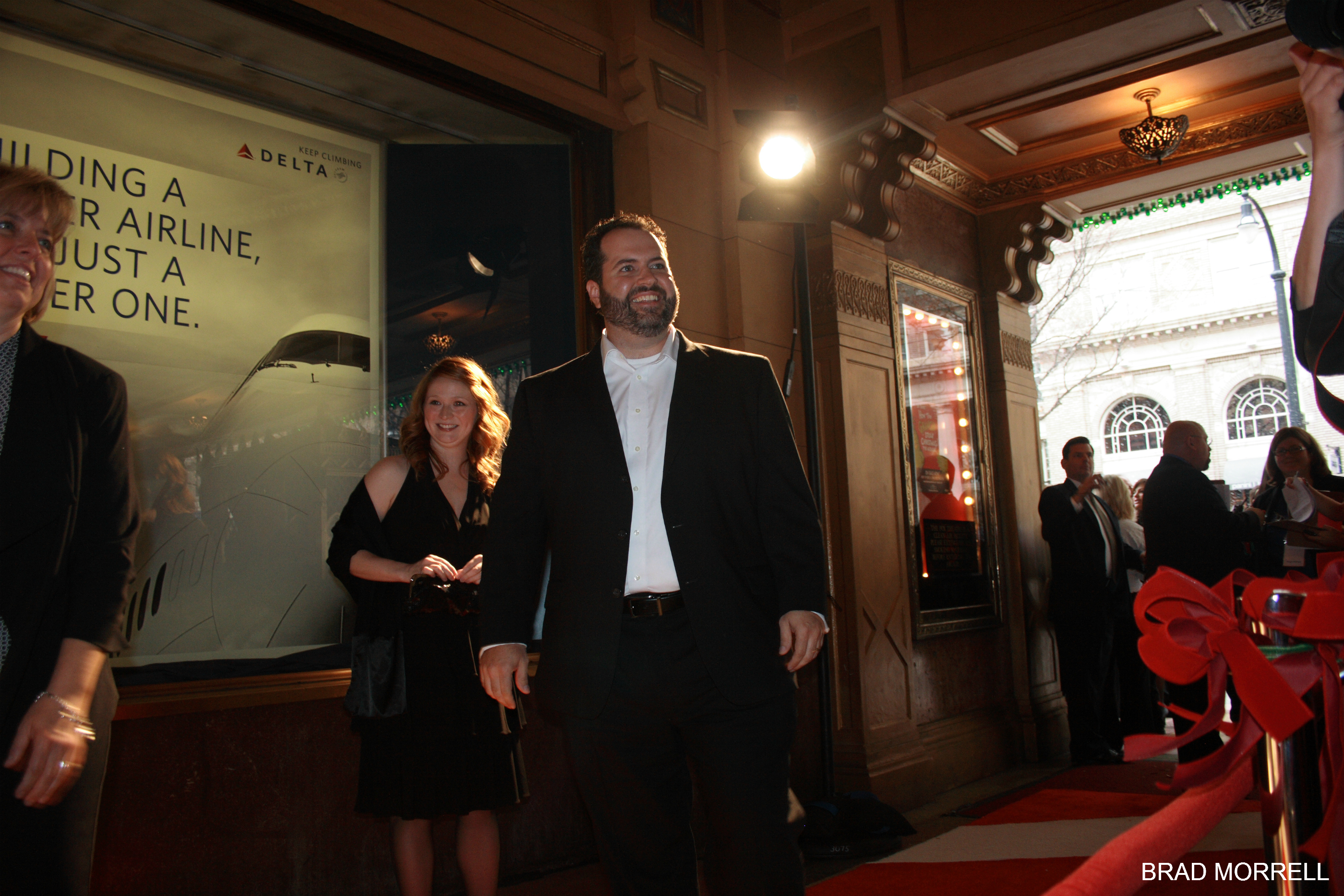 Matt Henson walking the red carpet at the Fox Theatre in Atlanta for 