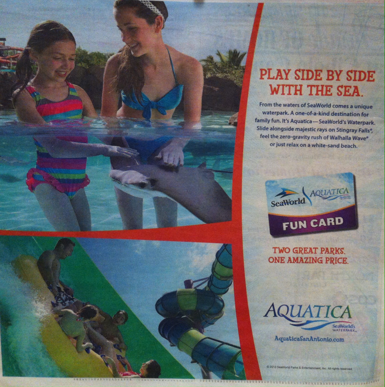 SeaWorld Aquatica Print & Outdoor Campaign 2013