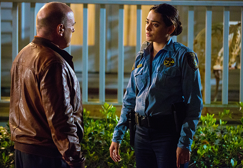 Still of Dean Norris and Natalie Martinez in Under the Dome (2013)