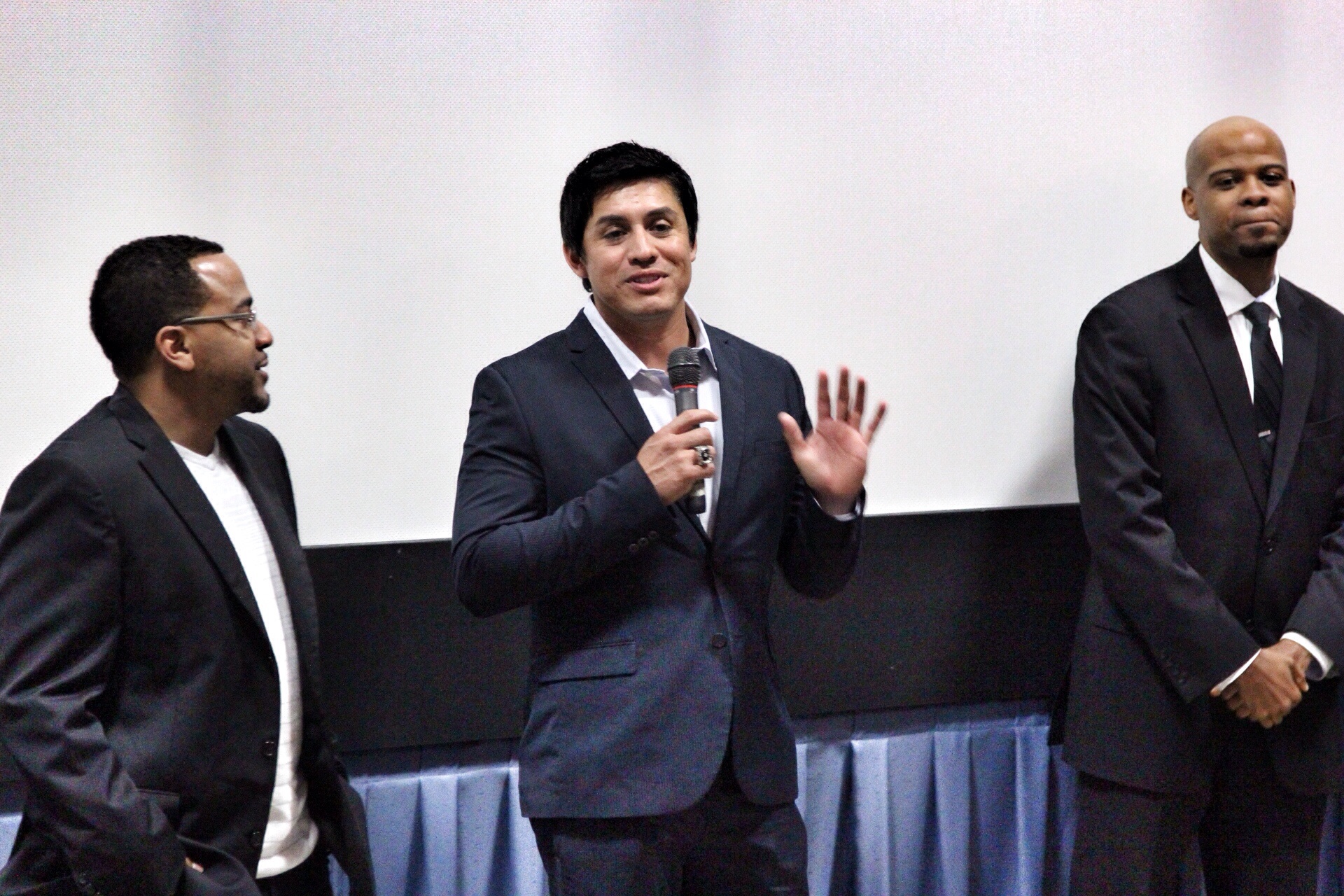 Director Reggie Titus, Executive producer and actor Pablo De Leon, and Producer and Actor Casey Smith