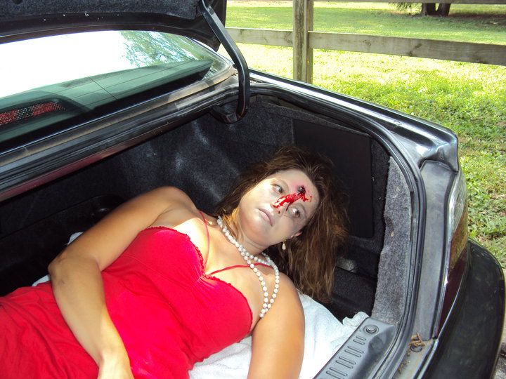 Dead in the Trunk On the set of 