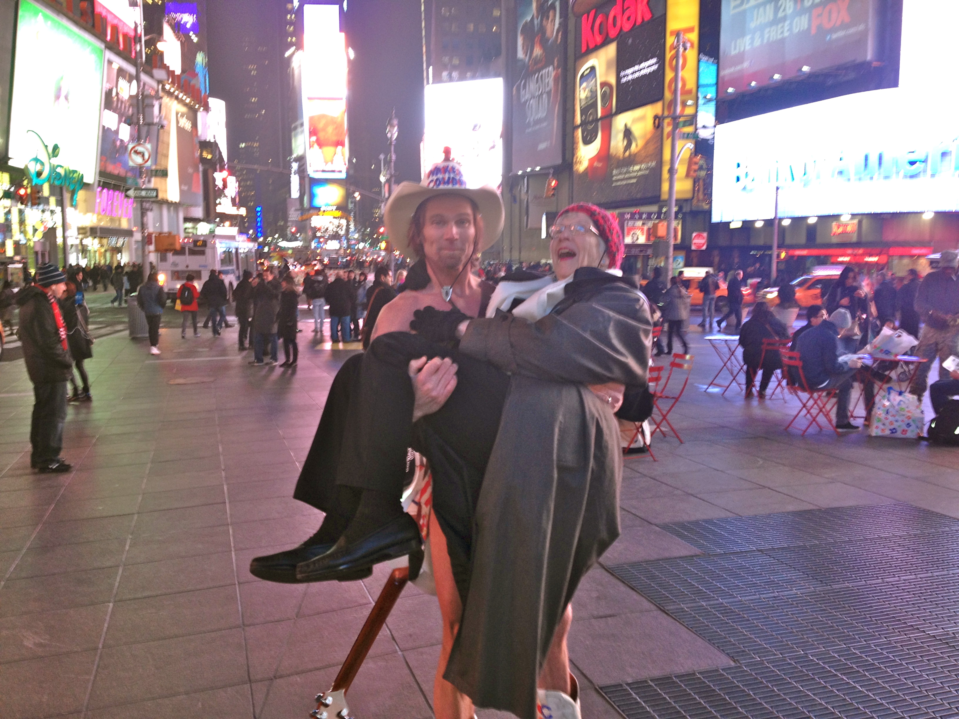 Louise the Great met The Naked Cowboy