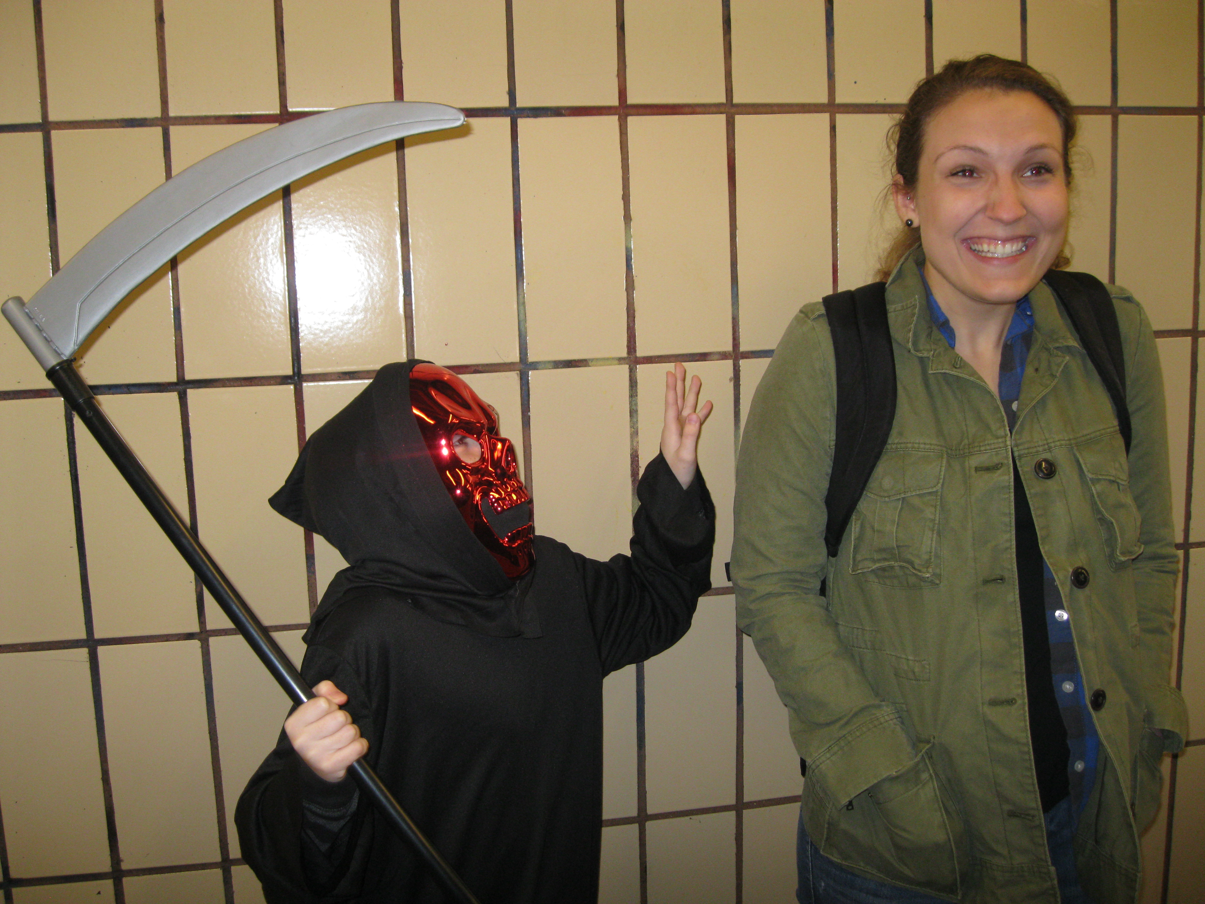 Scaring Sophie in the Subway