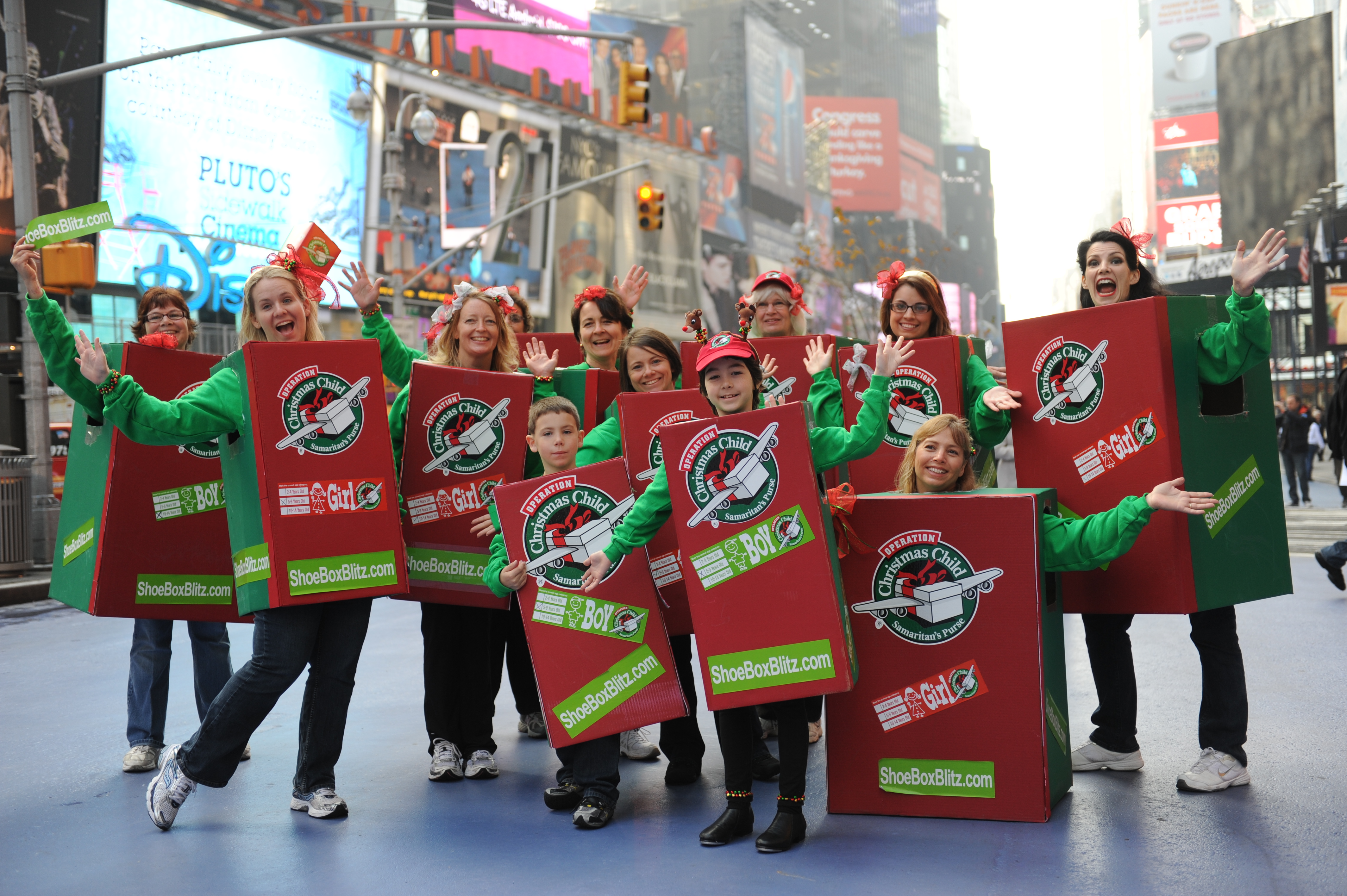 We Tap for Orphans around the globe in the Times Square Media Blitz for OCC