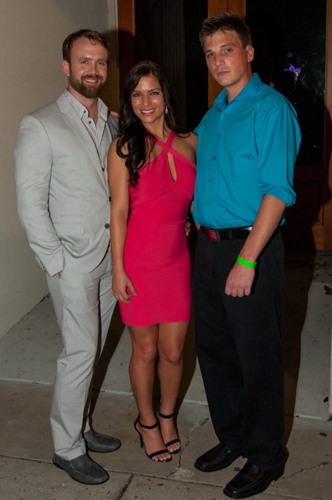 Sherri Eakin with Jeremy Sande and Jeremy Ivy at the premiere of Hayride 2