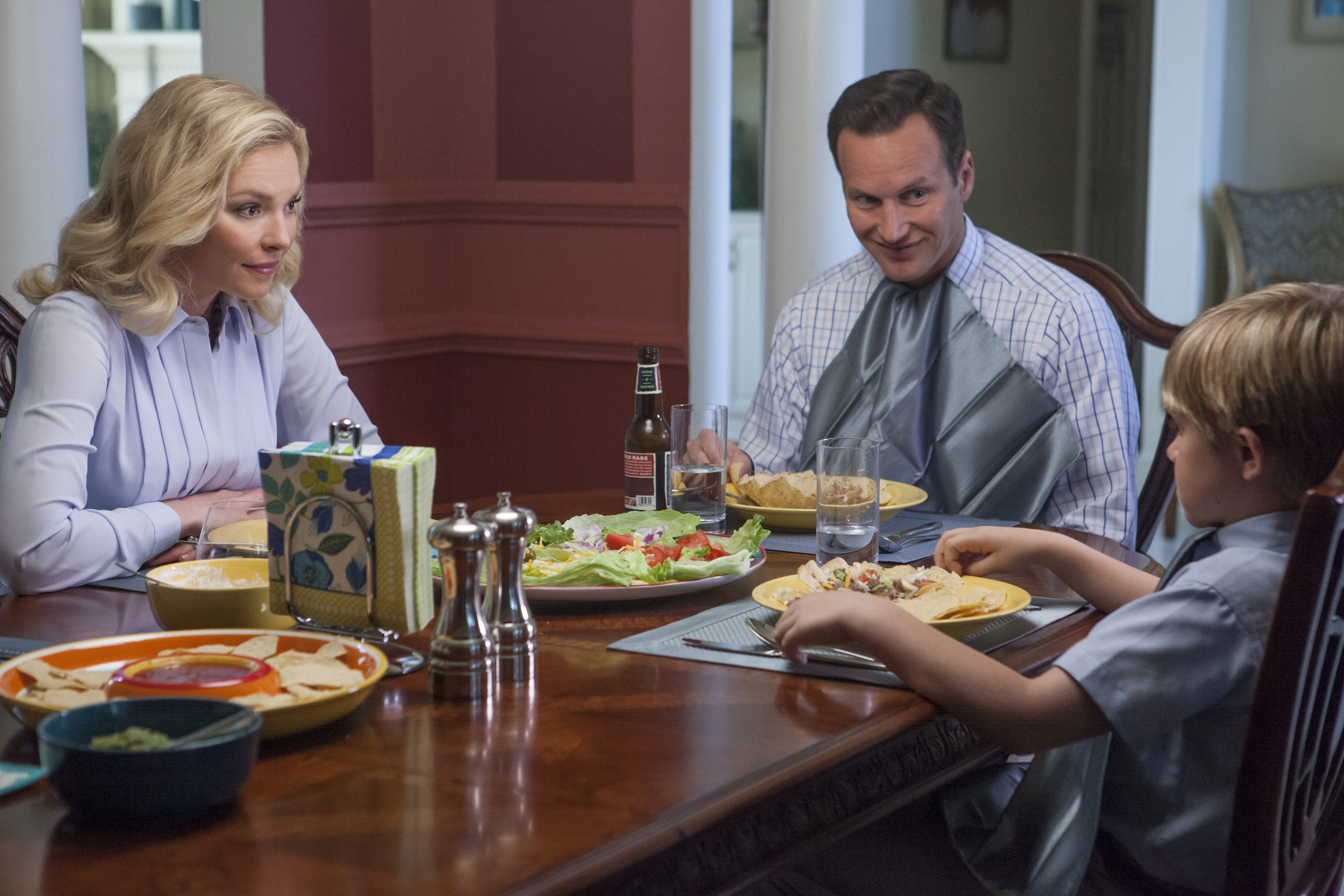 Still of Katherine Heigl, Patrick Wilson and Aiden Flowers in Home Sweet Hell (2015)