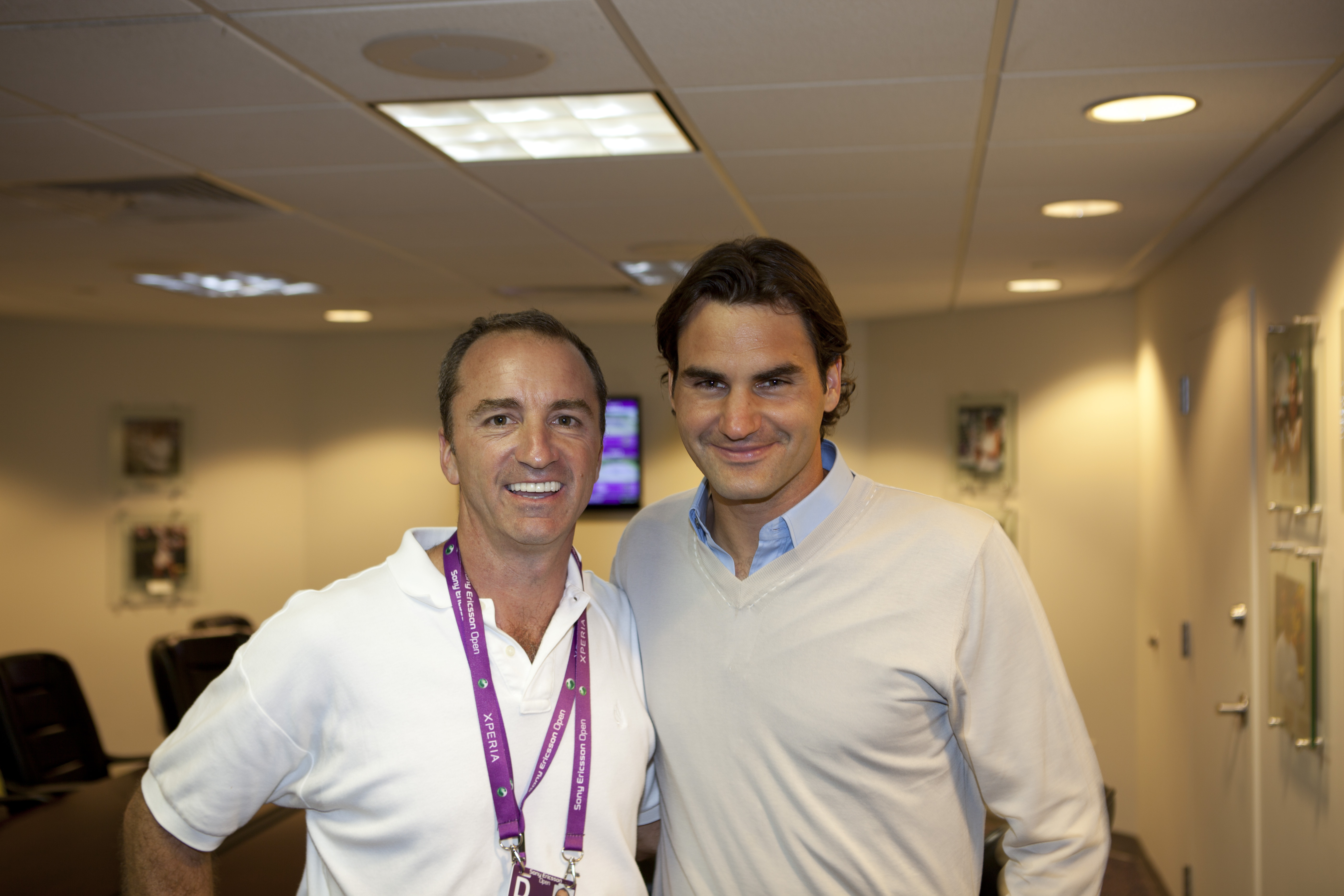 Dario Brignole and Roger Federer